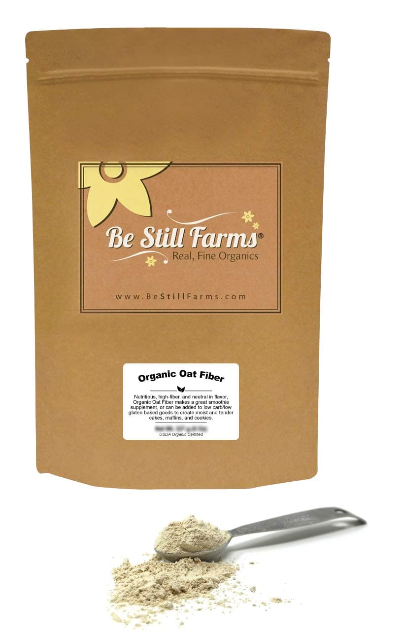 Be Still Farms Organic Oat Fiber (8oz) Dukan Diet Friendly - Dukan - Avena Integral - Fiber Oat - Oats Fiber - Naturally Gluten Free Oat Fiber