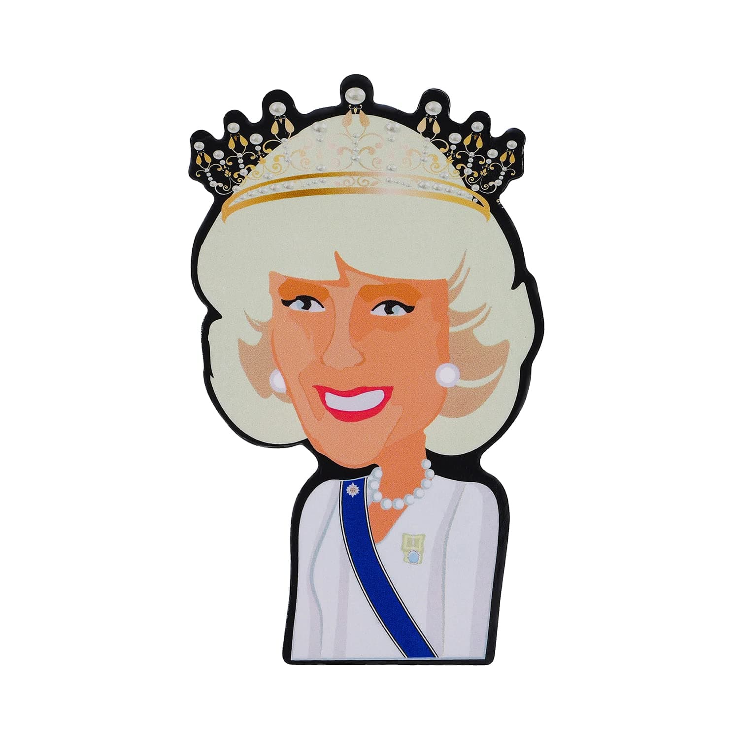 Queen Camilla Fridge Magnet - Great Royal Coronation Souvenir gift with custom design