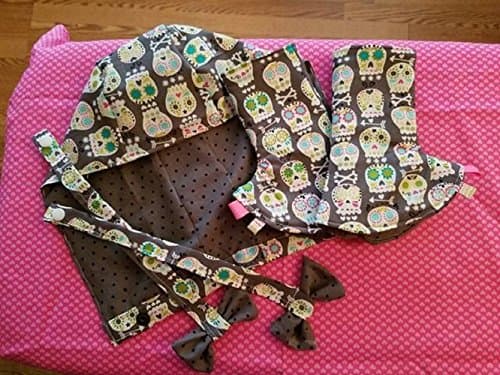 Tula Sugar Skulls Bone HEad Hood Suck pads and reach staps baby wearing