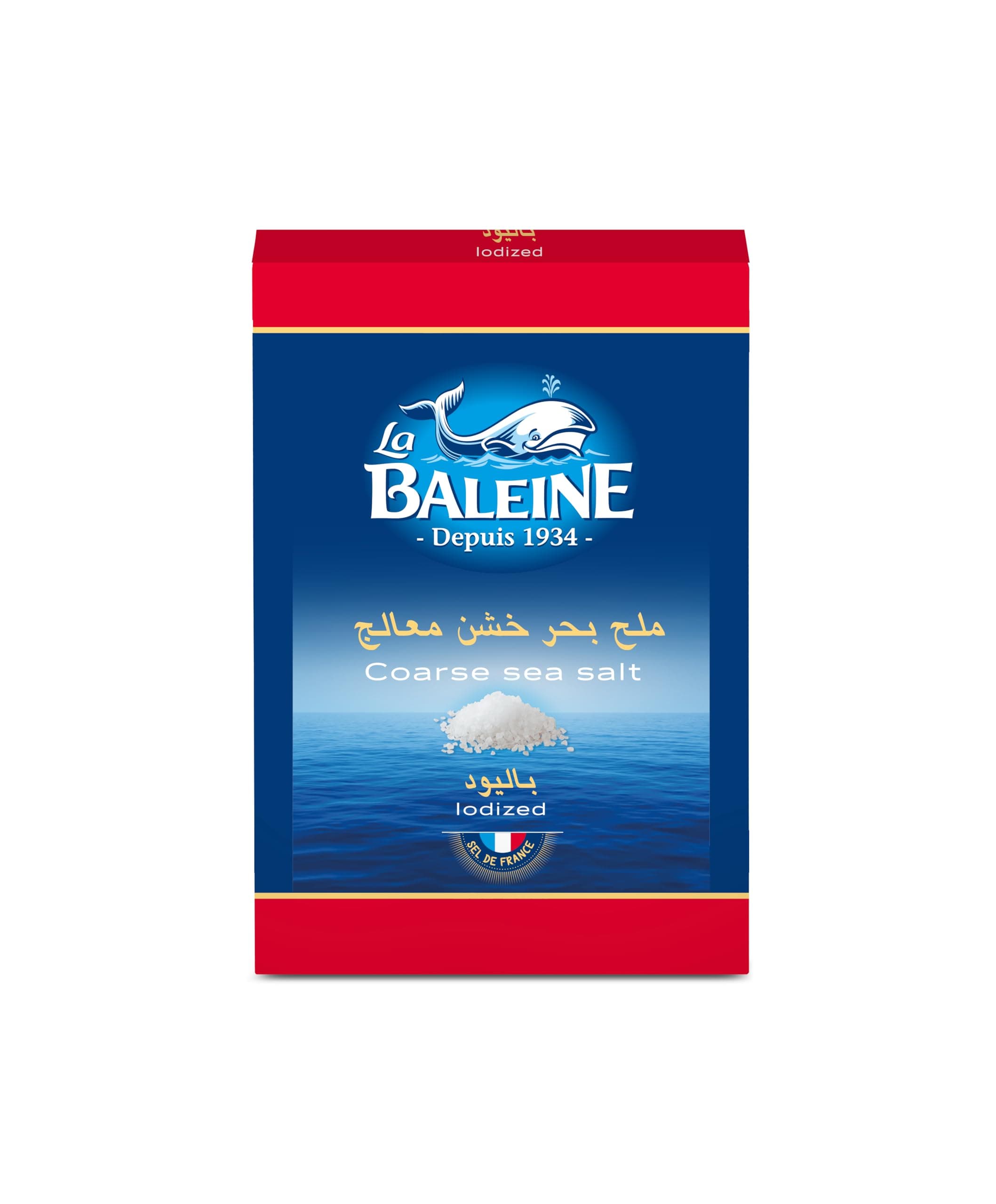 La Baleine Cardboard Box Coarse Sea Salt - 1 kg