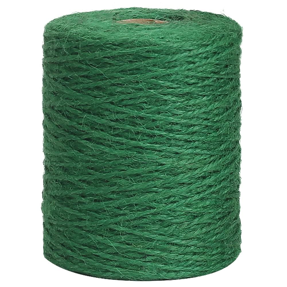 Vivifying200m/656 Feet Green Garden Twine, 2mm Jute Twine String for Climbing Plants, Gardening, Tomatoes, Vines, Floristry, Bundling and Crafts