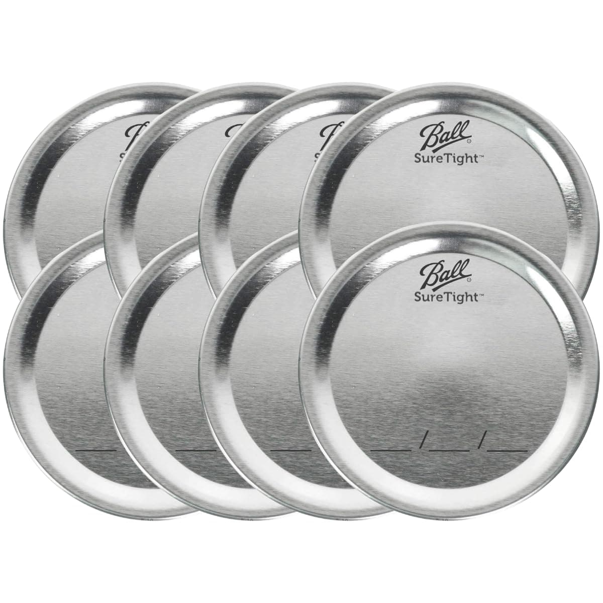 Ball Regular Mouth Lids and Ring Bands for Glass Mason Jars, Used for Canning, Pickling, Juice, Jam, Jelly 12-Count, Pack of 8 (96-Lids/Bands Total)