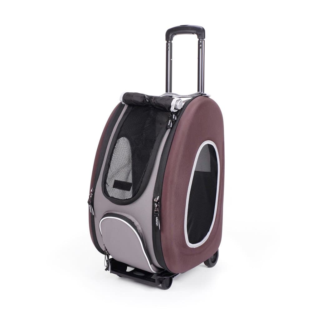 ibiyaya EVA Pet Carrier/Wheeled Carrier, Chocolate