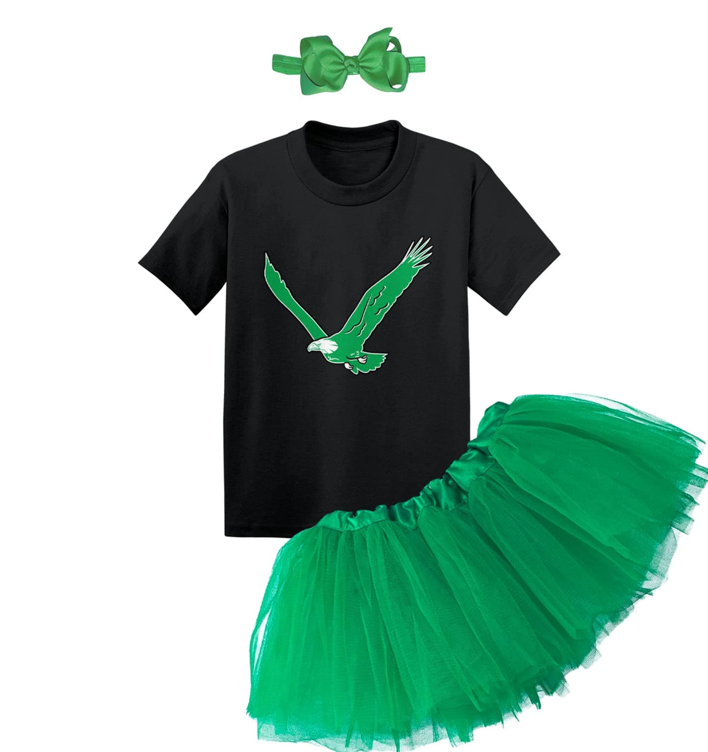 Eagle - Philly Sports Baby Bodysuit + Tutu Skirt + Bow Headband Set