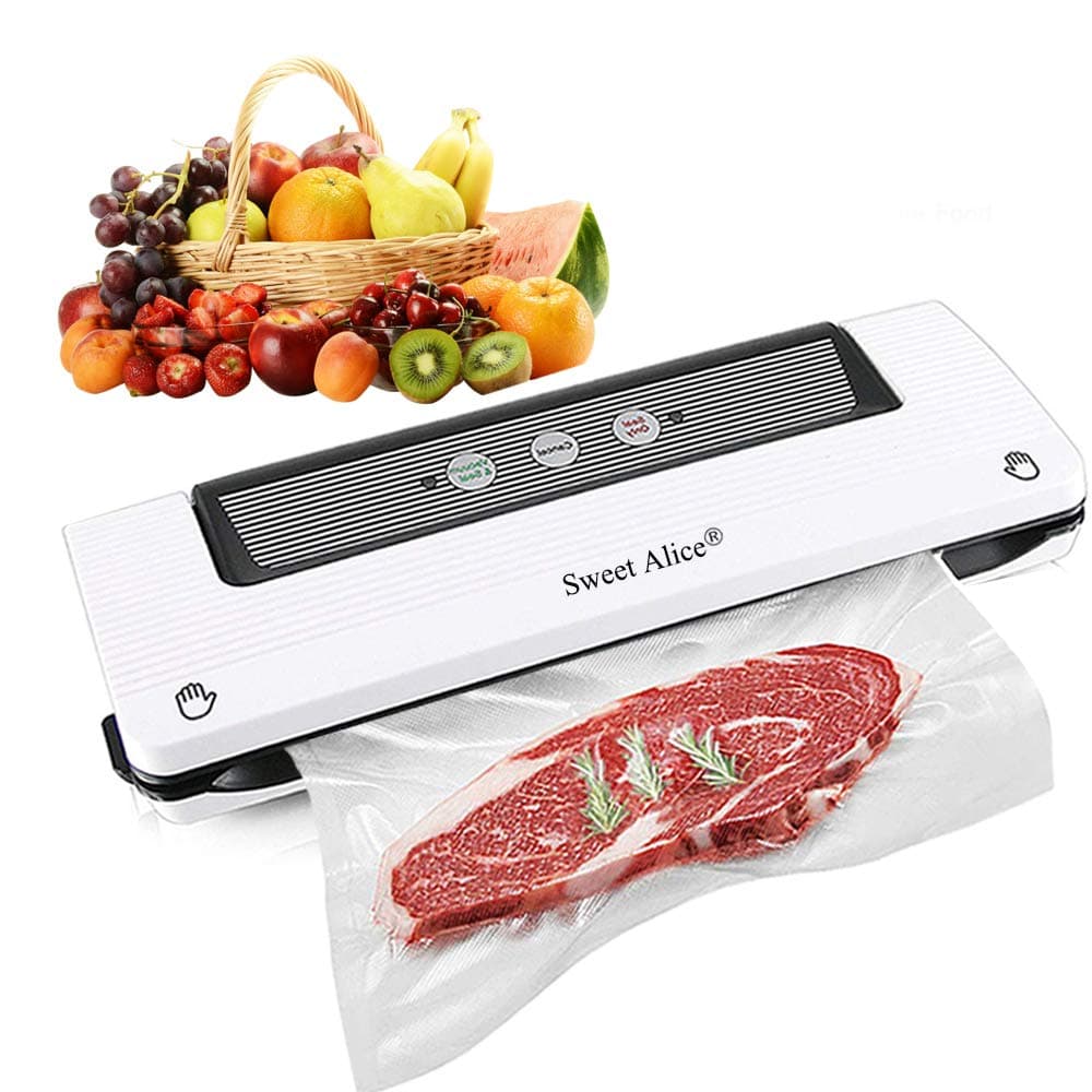 Vacuum Sealer, Automatic Food Sealer Machine Vacuum Air Sealing System for Food Savers, Household Food Preservation Machine, Include Sealing Bags