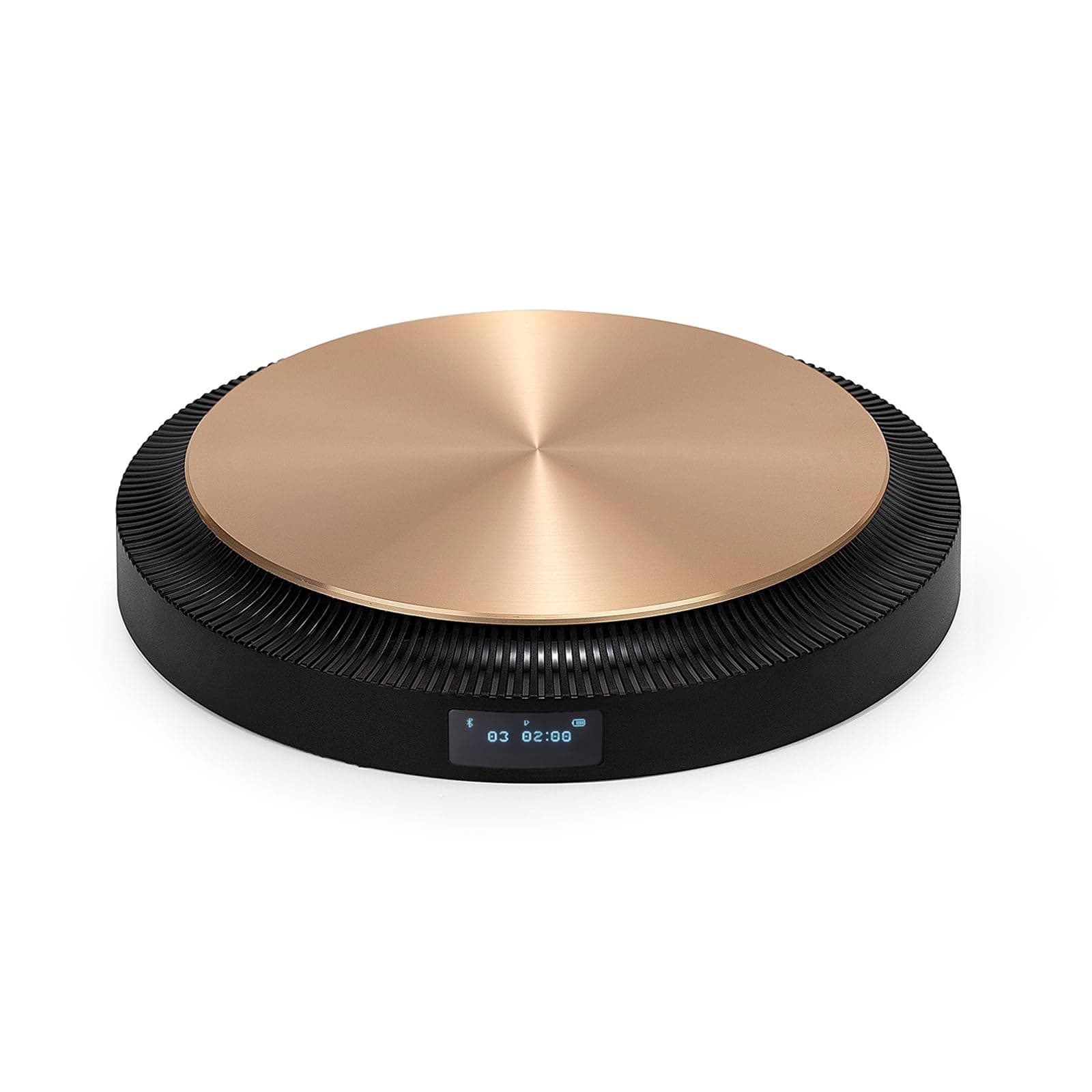 TRETTITRE Portable CD Player with Bluetooth, Compact CD Player for Home/Travel/Study,Rechargeable 2000mAh,OLED Screen,Support CD MP3 USB AUX Input Black