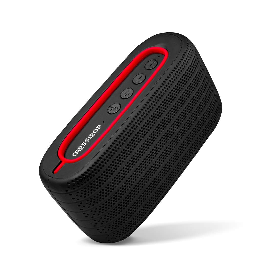 Crossloop Volar High Definition Portable Wireless Bluetooth Speaker with Leading 12 Hours Battery Life, Extra Deep Bass, Waterproof, Dust Proof, Rustproof Speaker with Mic, Loud Audio for Phone Calls