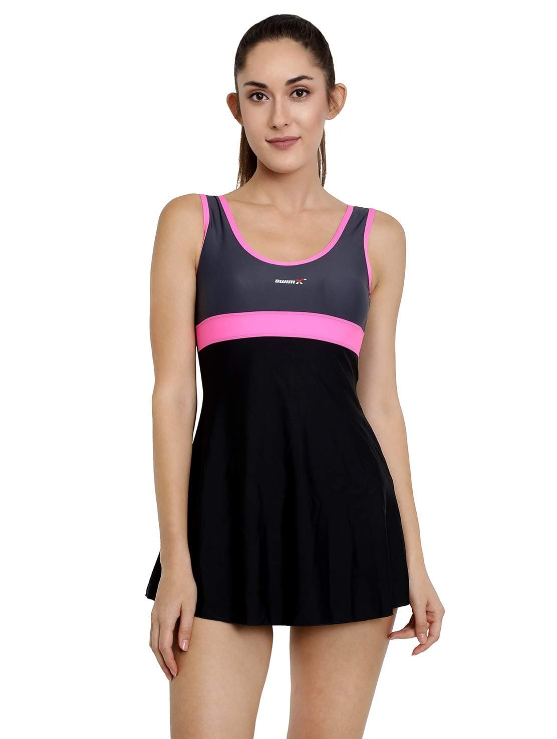 Swimwear for Women - Swimsuit - Body fit - Stretchable - Sleeveless - Short Dress - Padded - Available Size L, 2XL, 3XL, 4XL - Swimming Costume for Women