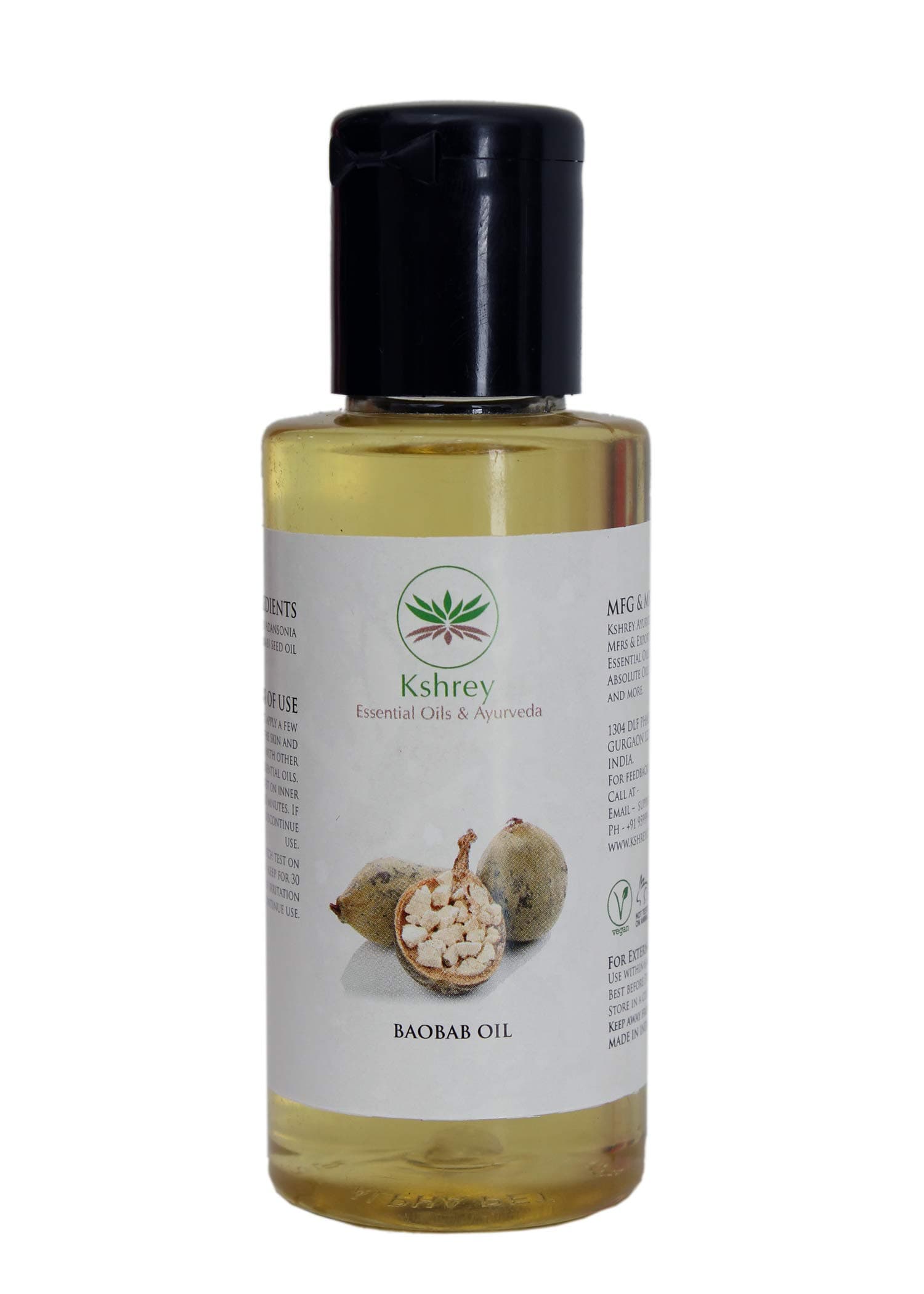 Kshrey Ayurveda Baobab Cold Pressed Carrier Oil (100 ml)