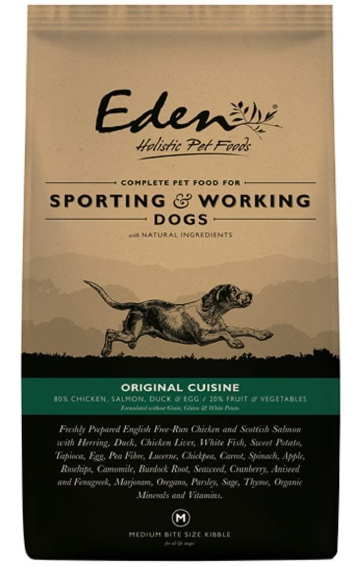 Eden Working Dog Food 80:20 Original Cuisine Multi-Meat and Fish Medium Kibble 15kg