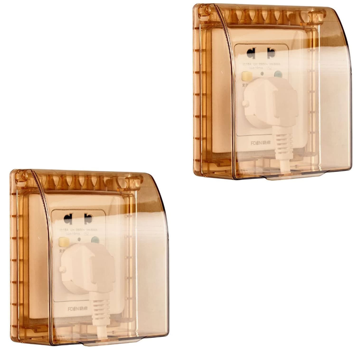 Newvent Socket Guard Cover Baby Saftey Waterproof Electric Saftey Socket Plug Cover (Pack of 2)