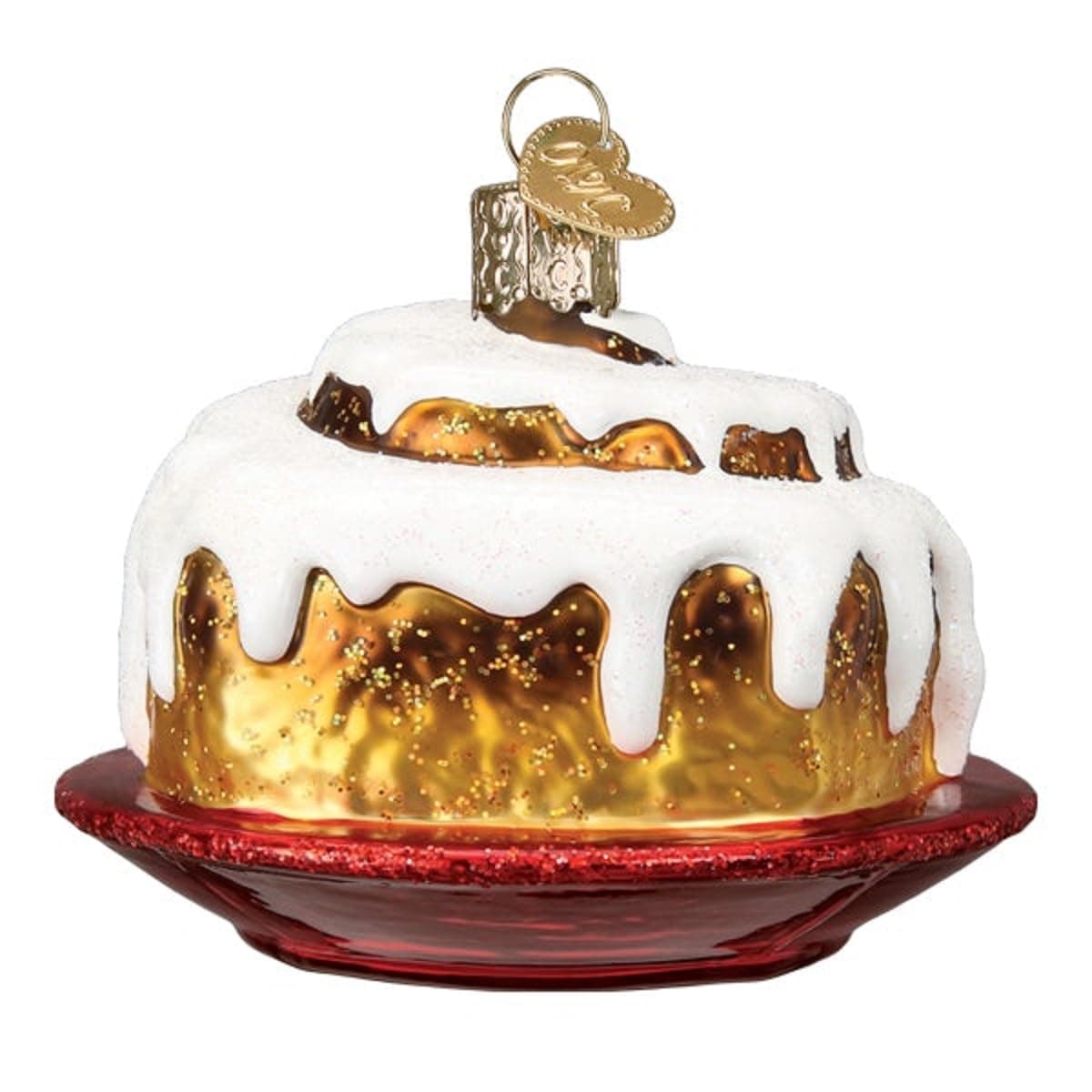 Old World Christmas Cinnamon Roll Glass Blown Ornament for Christmas Tree