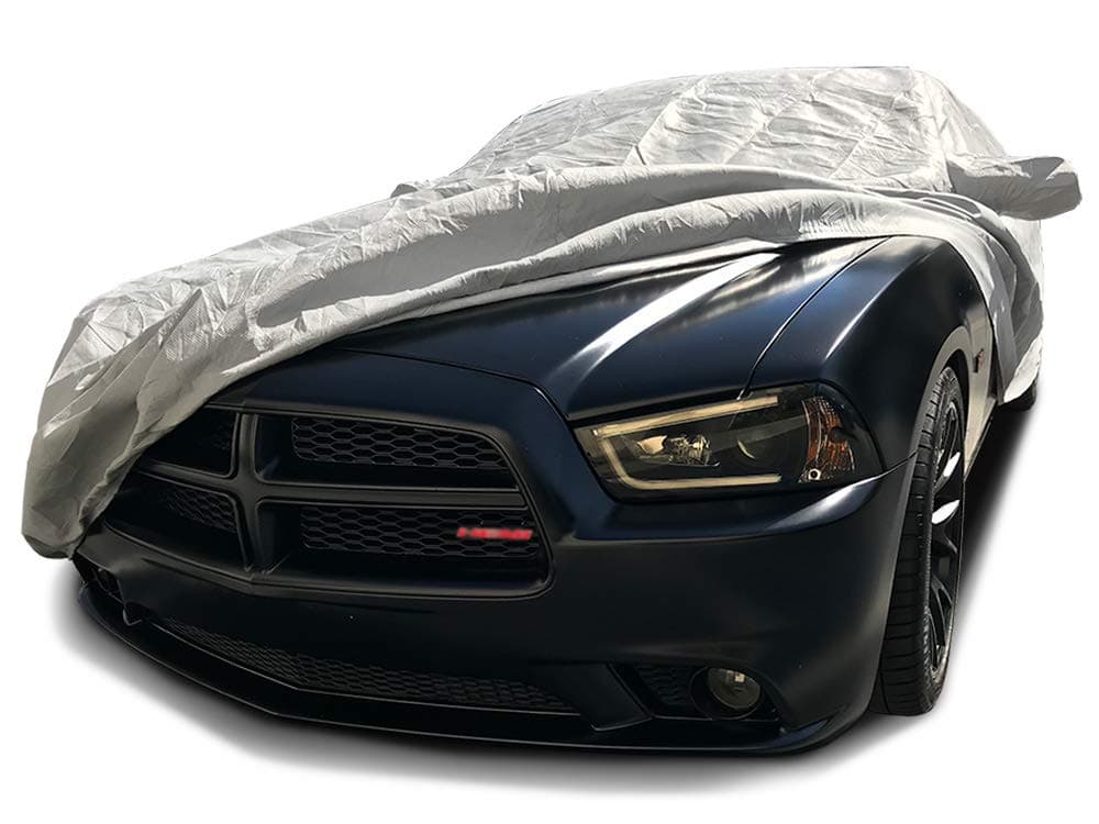 CarsCover Custom Fits for 2006-2023 Dodge Charger Car Cover 5 Layer Ultrashield Gray Covers (SE, SXT, R/T, Daytona, SRT, Hellcat)
