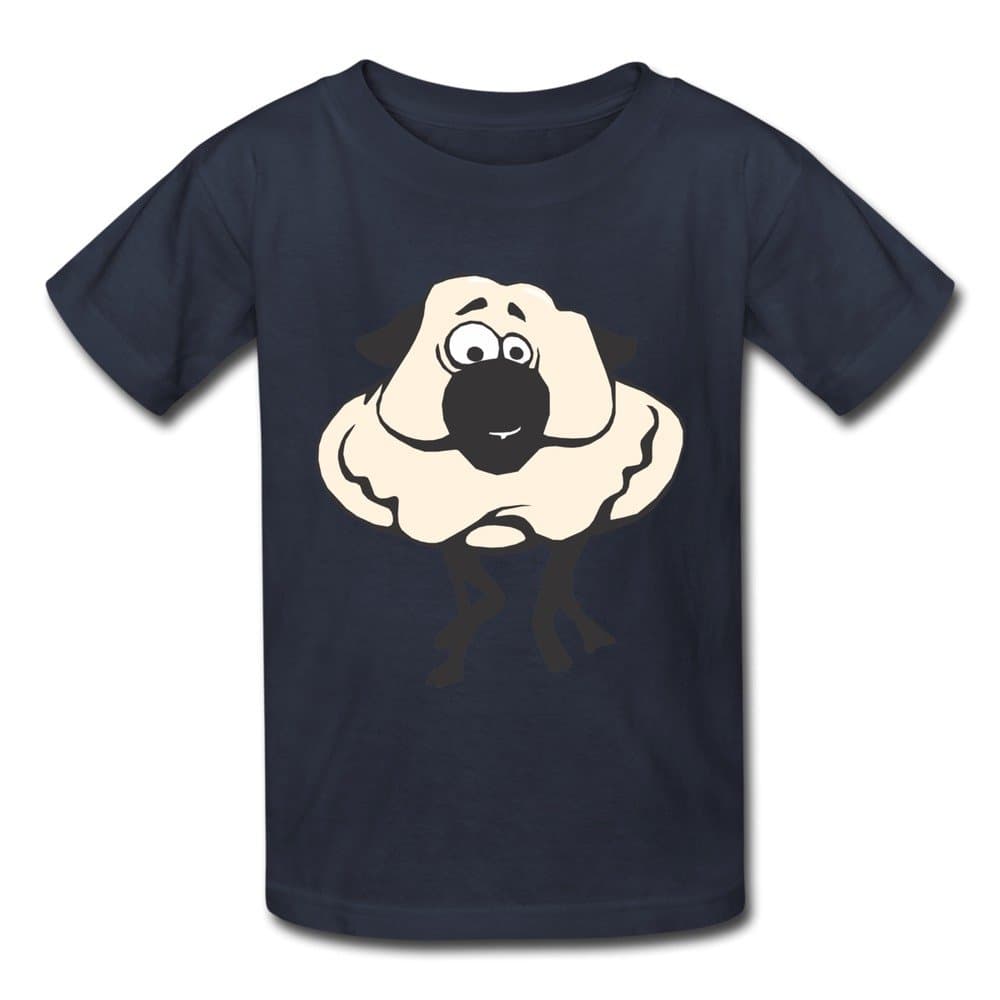 Ninva Youth Navy] Dall Sheep Kids Boys And Girls Short Sleeves T-Shirt [S