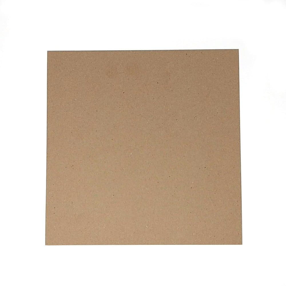 12 x 12 Inches 35 Point Kraft Heavy Duty Chipboard Sheets - 25 Per Pack