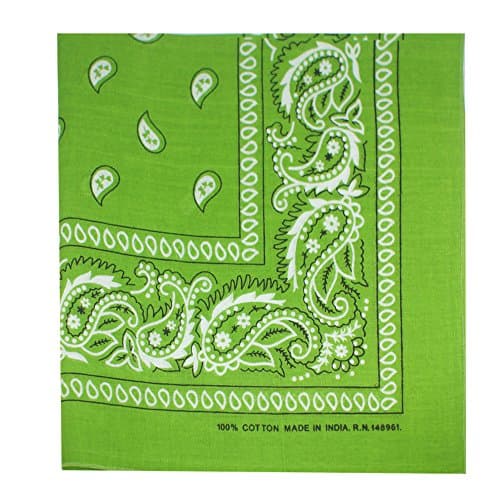 1 Dozen Paisley Bandanas 100% Cotton Double Sided Scarf (Many Colors) by M.H.I. U.S.A. Seller!!