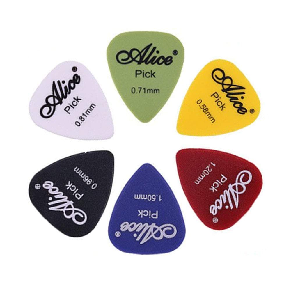 Astropick - Box of 40 Plectrums for Electric, Acoustic, Bass or Folk Guitars - 6 Thicknesses: 0.58, 0.71, 0.81, 0.96, 1.20 and 1.50 mm - Suitable for Men and Women