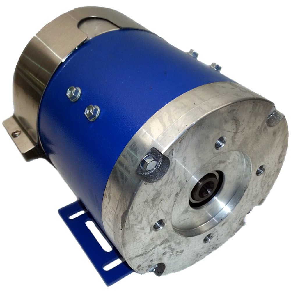 Car Hauler Parts - Electric Hydraulic Totally Enclosed Pump Motor - OK for Outdoor USE - Part#: 170-009-0001B - Replaces Cottrell 75063 & Advanced AL4-4001A. Cottrell Parts (Blue Option)