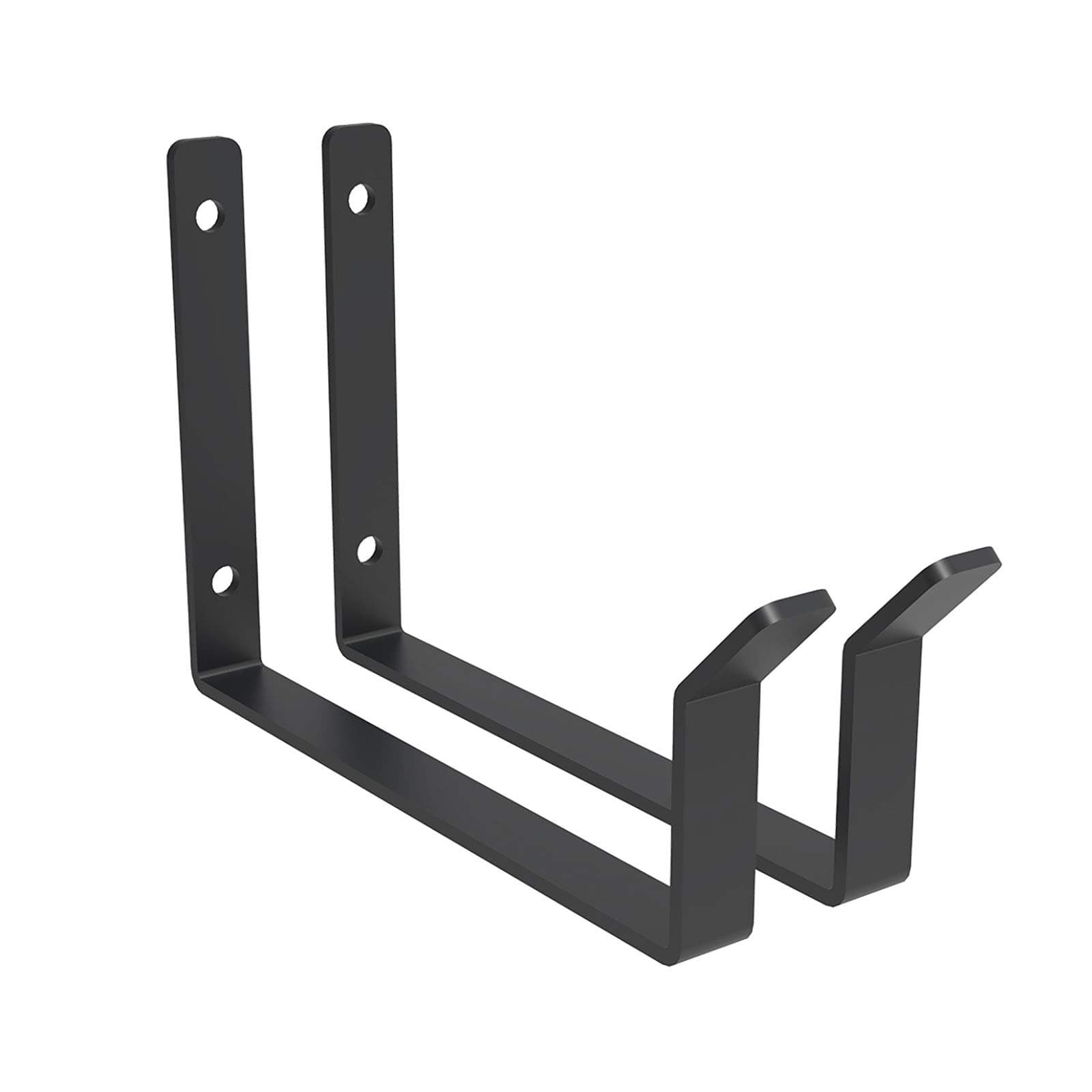 FLEXIMOUNTS 2 Pack Add On Storage Utility Hook Accessory for Garage Ceiling Rack, Max Weight Capacity up to 35lbs, Black