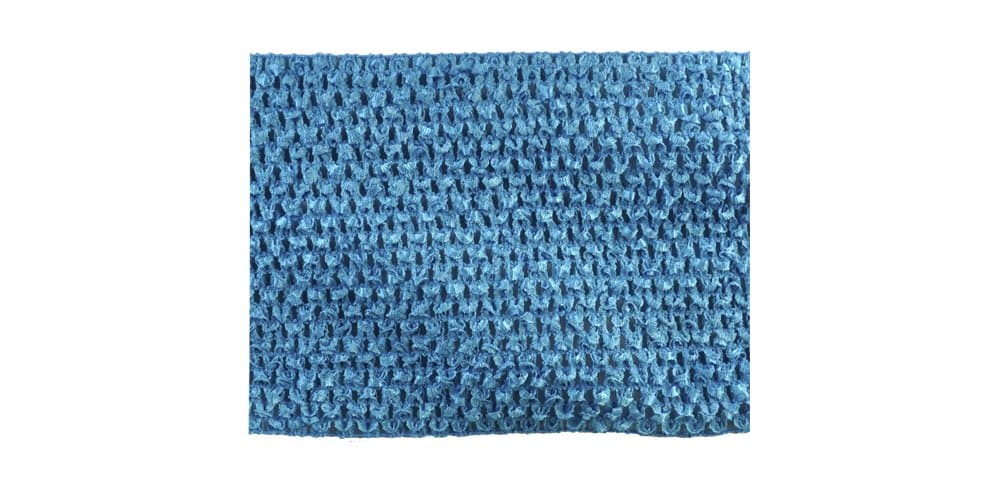 BELAGIO Enterprises 6-inch Crochet Headband Trim 10-Yard, Teal