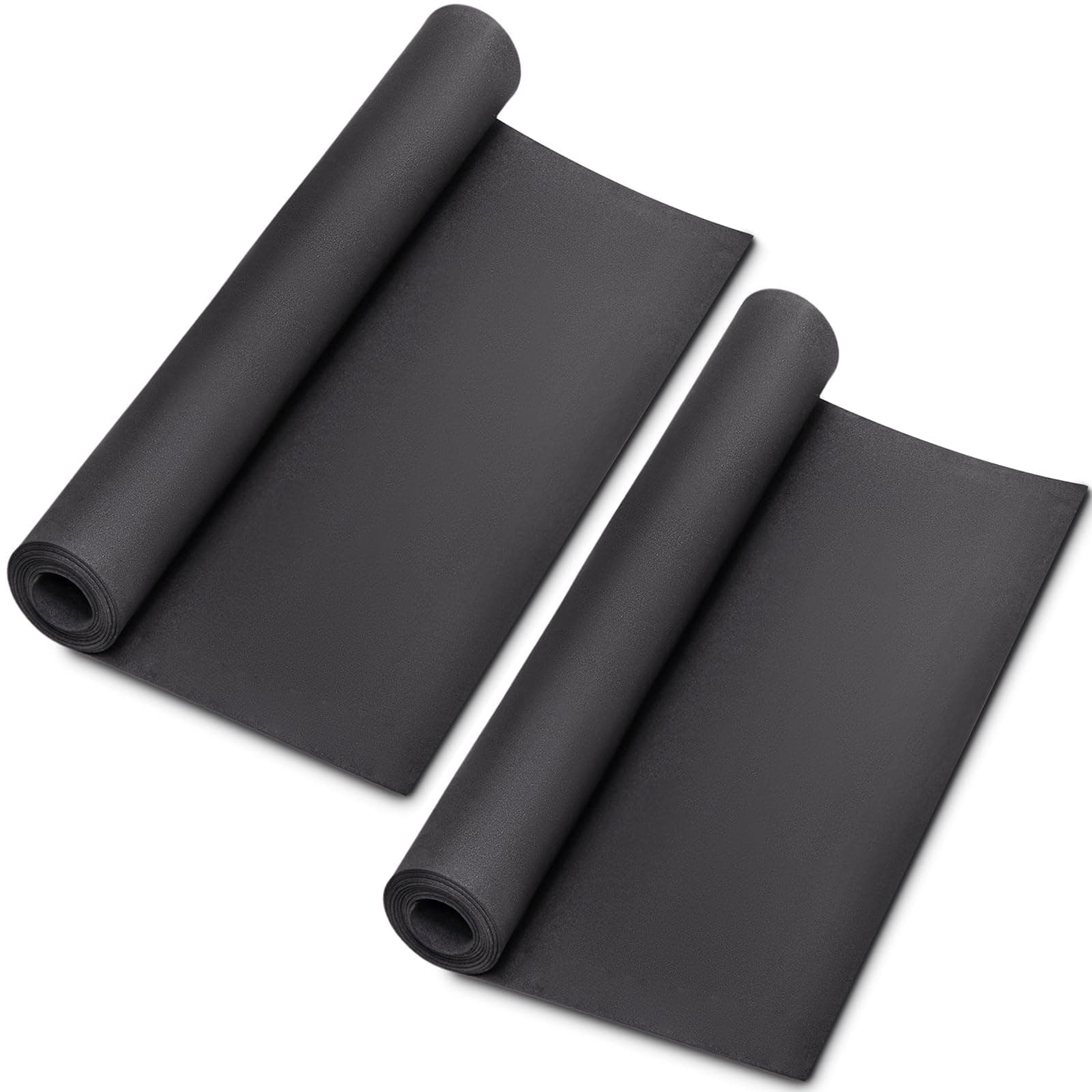 MEARCOOH 2-Pack Black Eva Foam Cosplay Sheets roll, Premium eva Craft Foam 1mm Thick, 13.5" x 49", High Density 86kg/m3 for Cosplay Costume, Crafts, DIY Projects