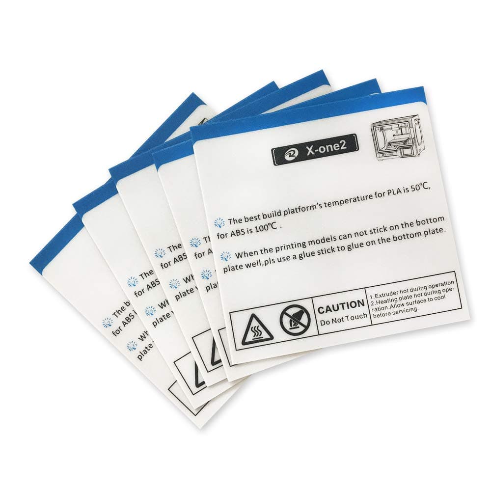 Platform Sticker for QIDI TECH X-ONE2/XONE 3D Printer: 5 pcs kit