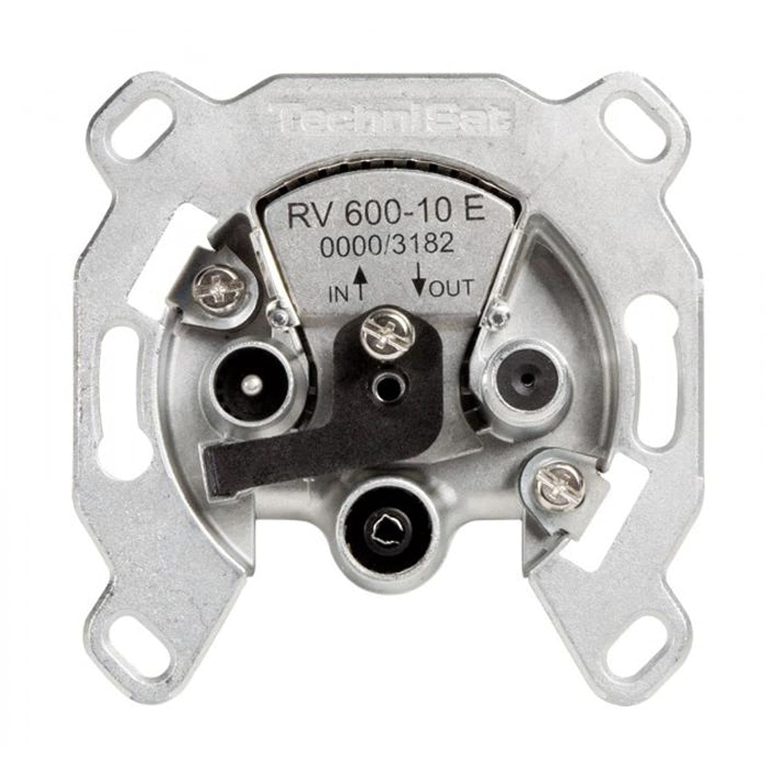 TechniSatTechniPro RV 600-10E satellite pass-through socket for single-cable systems with a disconnect loss of 10 dB and electronic overload protection