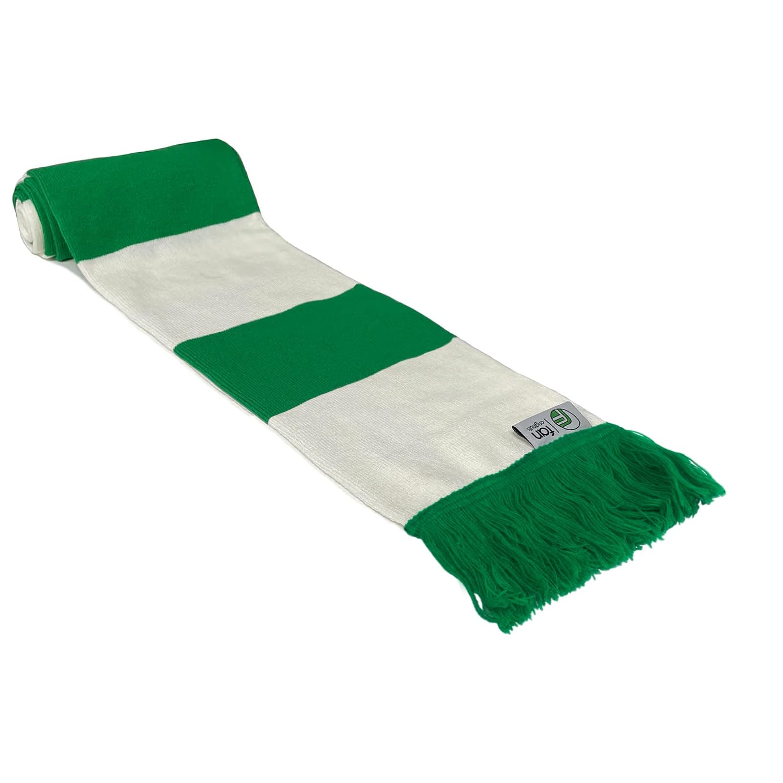 Retro Soccer Bar Scarf in Celtic Colours Green White