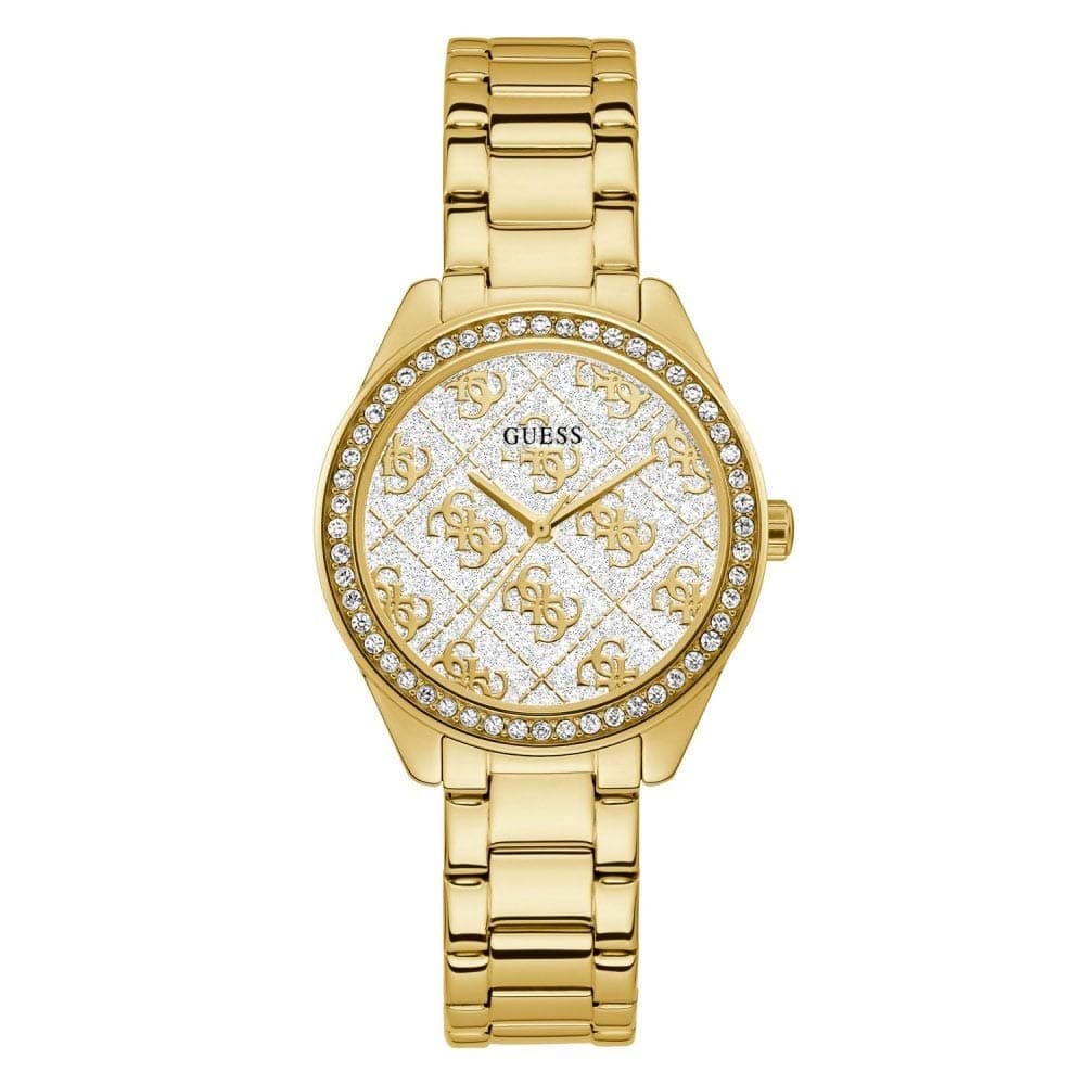 GUESS Girls Analog Watch with Stainless Steel Strap GW0001L2