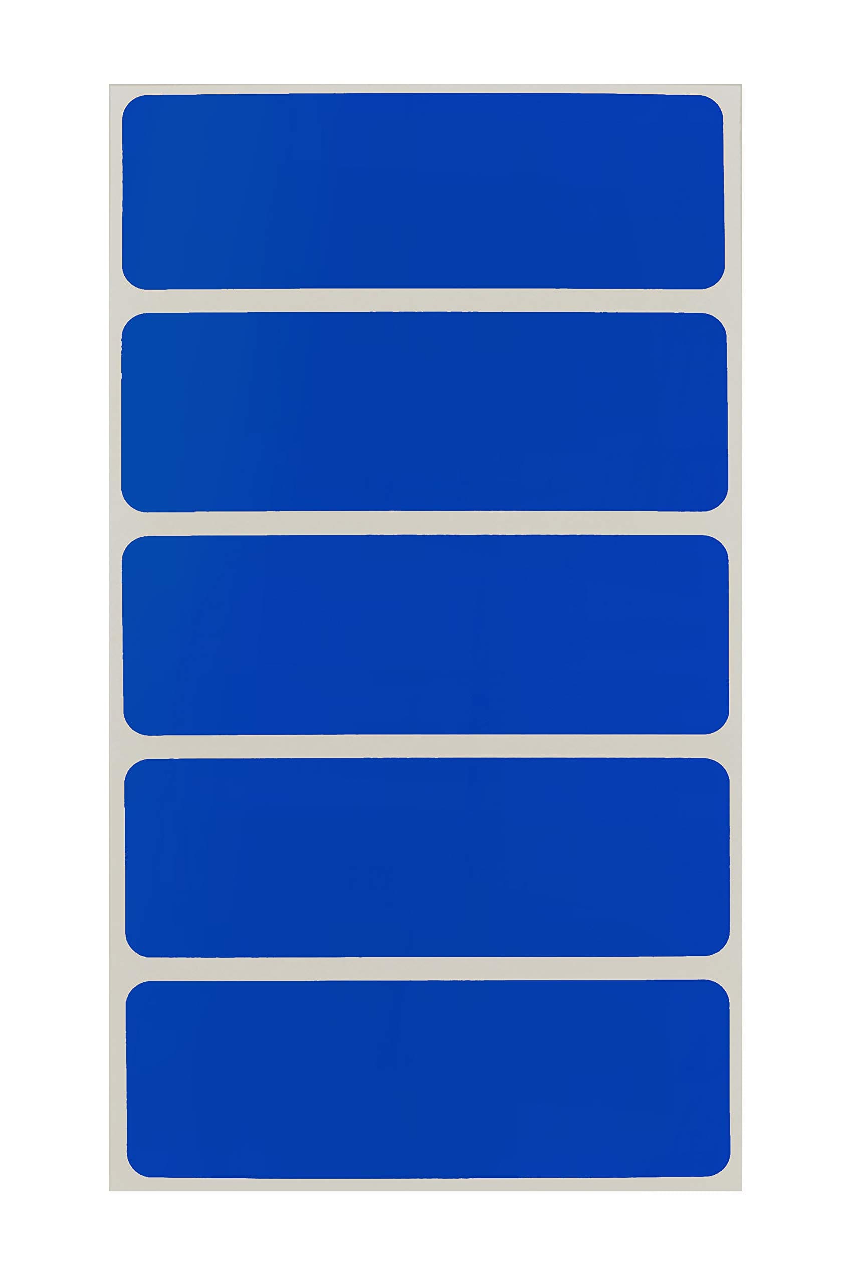ChromaLabel 1 x 3 Inch Removable Color Code Rectangle Labels, 150 Stickers per Pack, Dark Blue