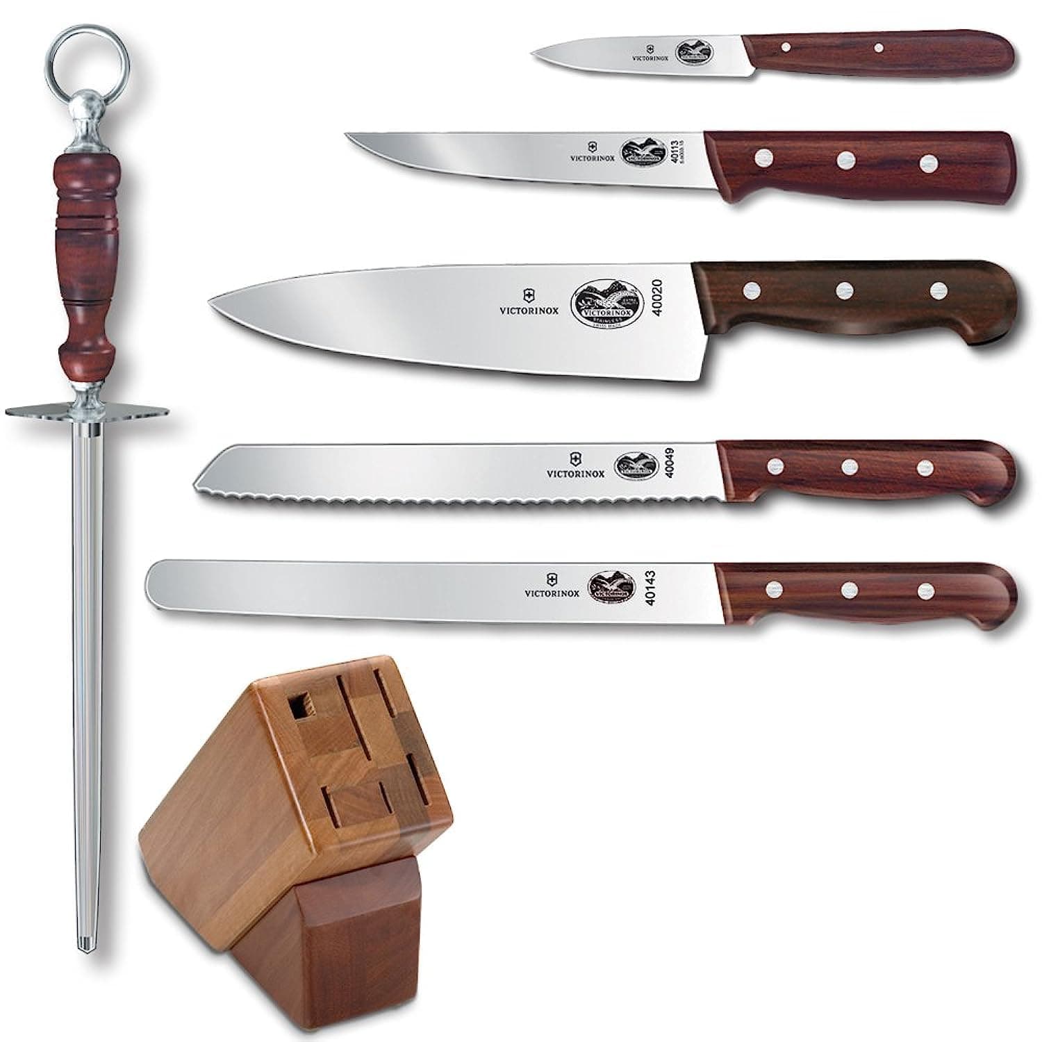 Victorinox Rosewood 7-Piece Knife Block Set