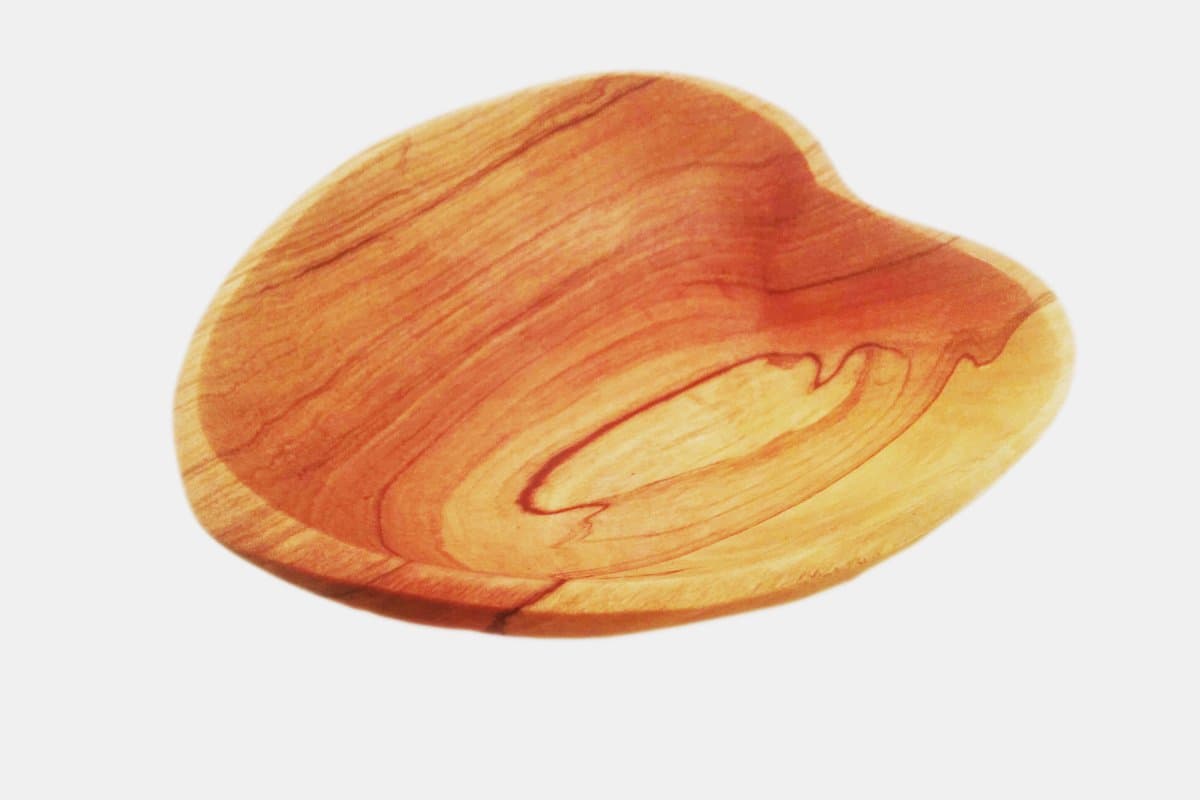 Maisha Eco-Friendly Teak 4" Heart Wood Bowl,Fair Trade, Africa