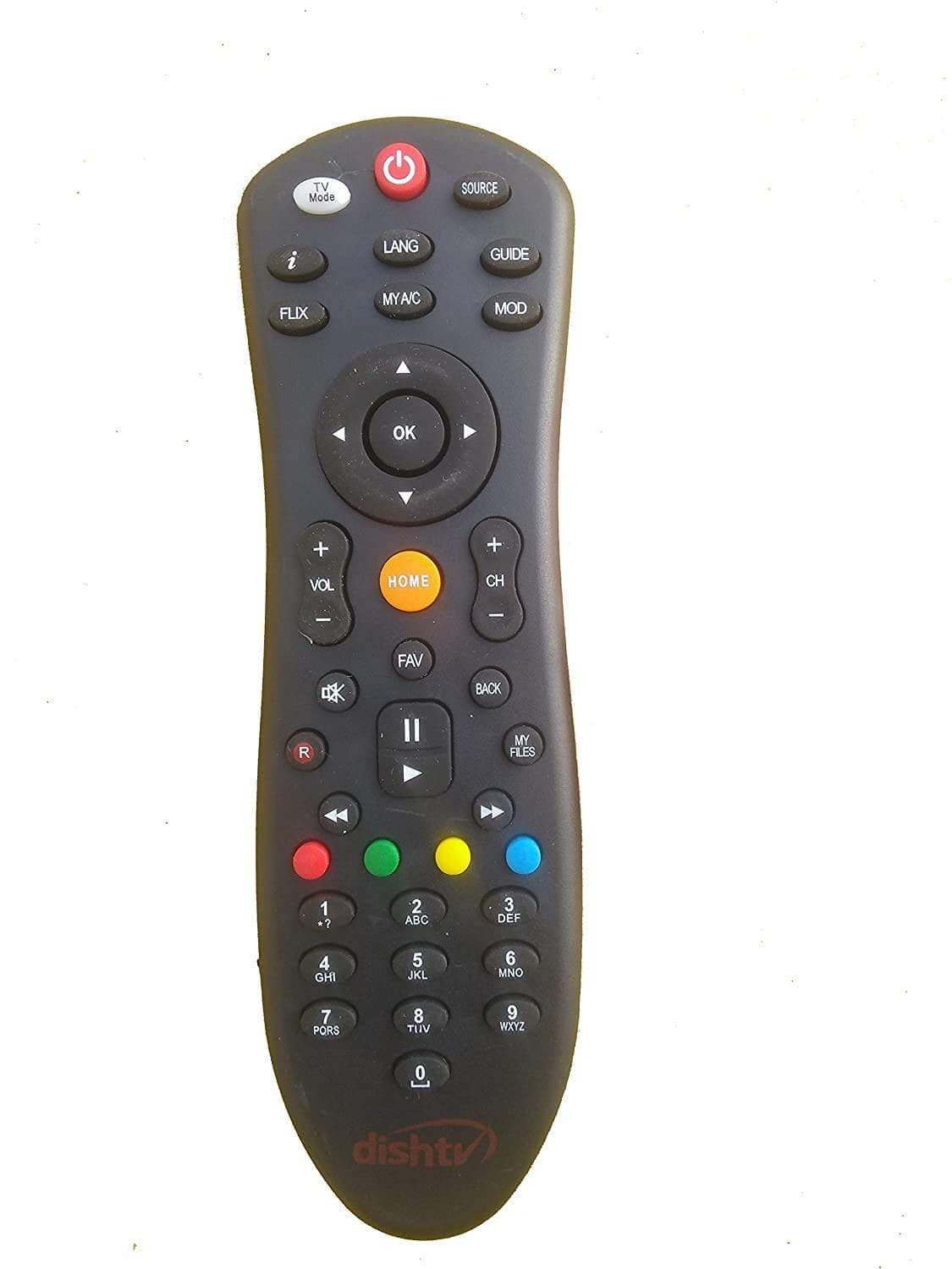 Hybite Remote Compatible with Dish TV Set Top Box Remote with Recording Feature for All Dish TV SD/HD Set Top Box