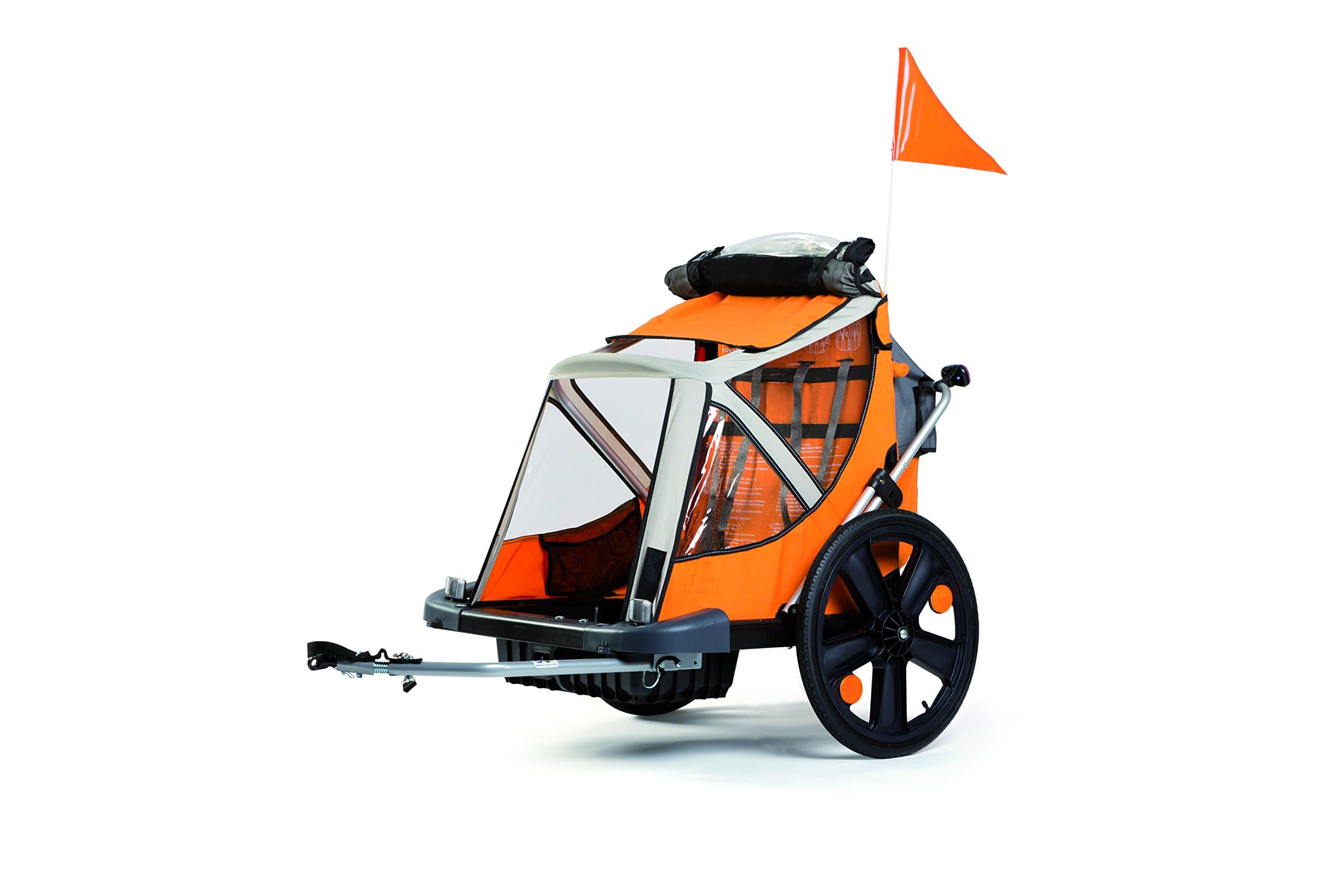BellelliB-Travel Bike Trailer With Urban Stroller Kit, Current Version (Orange)