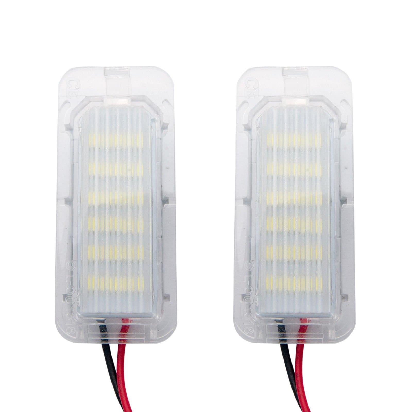 License Plate Light - MASO 6000K 18 SMD LED Number License Plate Light Lamp, White (Pack of 2)