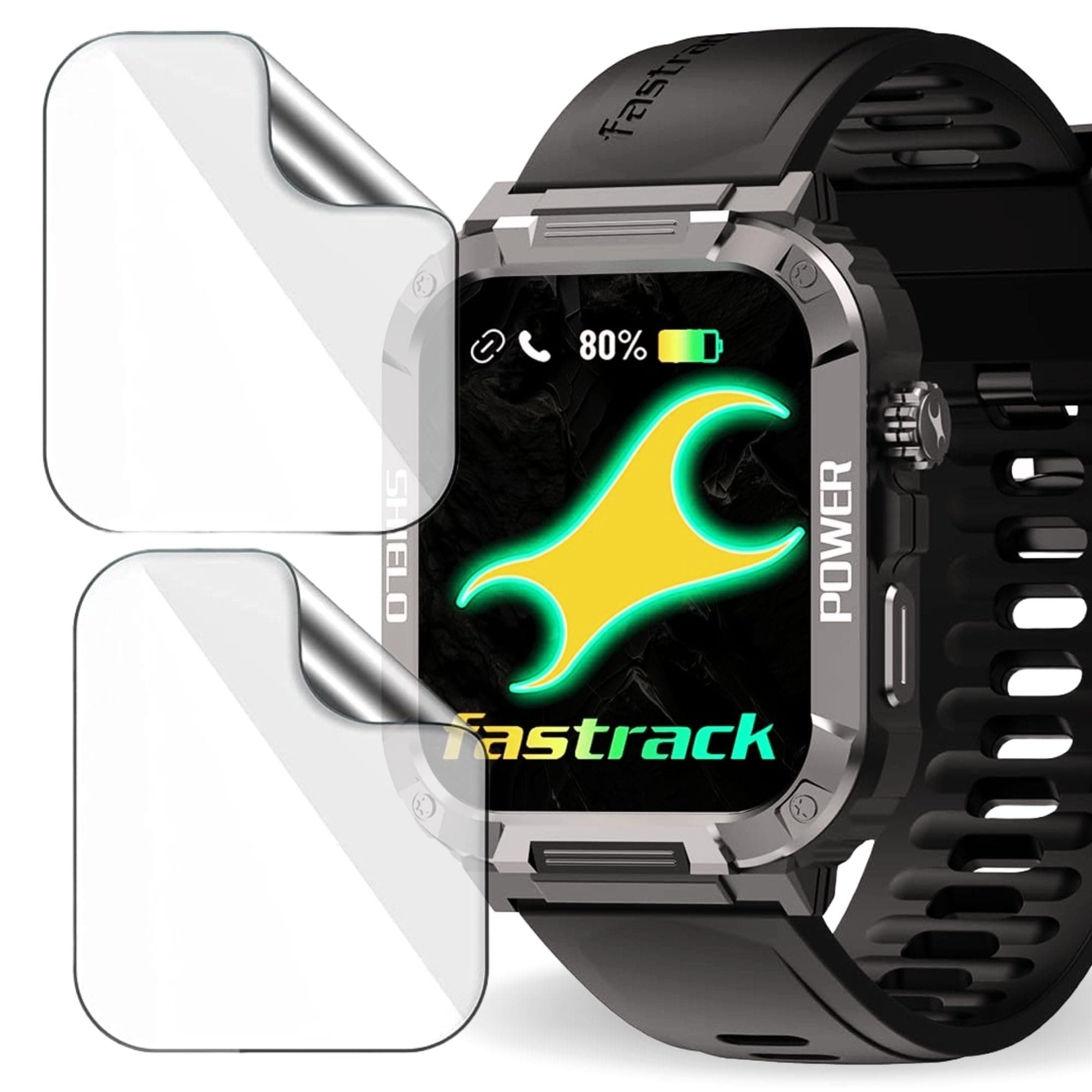 HELLOSCREEN |2-Pack| Screen Protector/Guard for Fastrack Limitless Valor Rugged 1.91” Smartwatch -Not A Tempered Glass