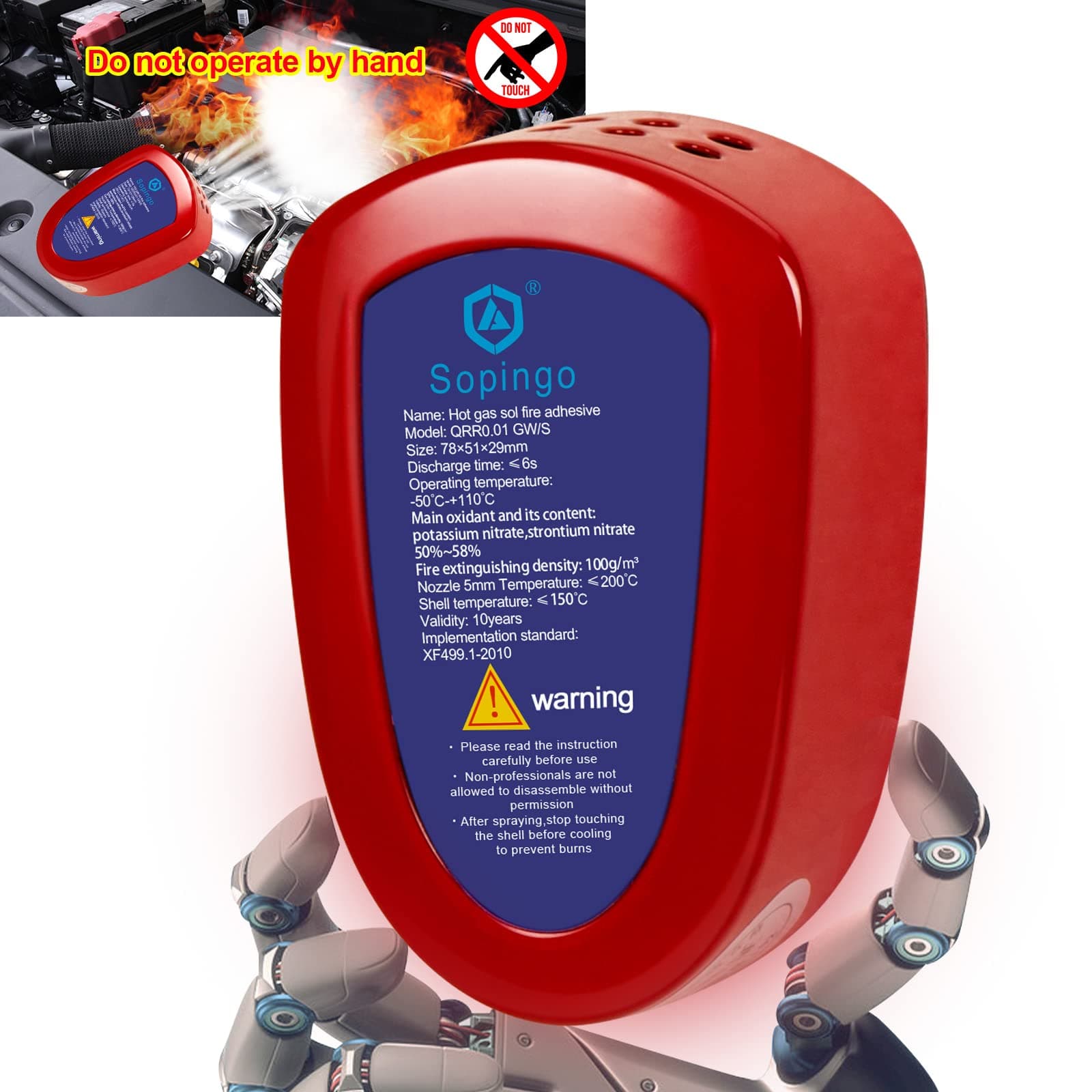 Automobile fire Extinguisher Spark Bottle fire Extinguisher a/b/c Flame-Retardant Spray Home Appliance Automatic fire Extinguisher Small Marine fire Extinguisher