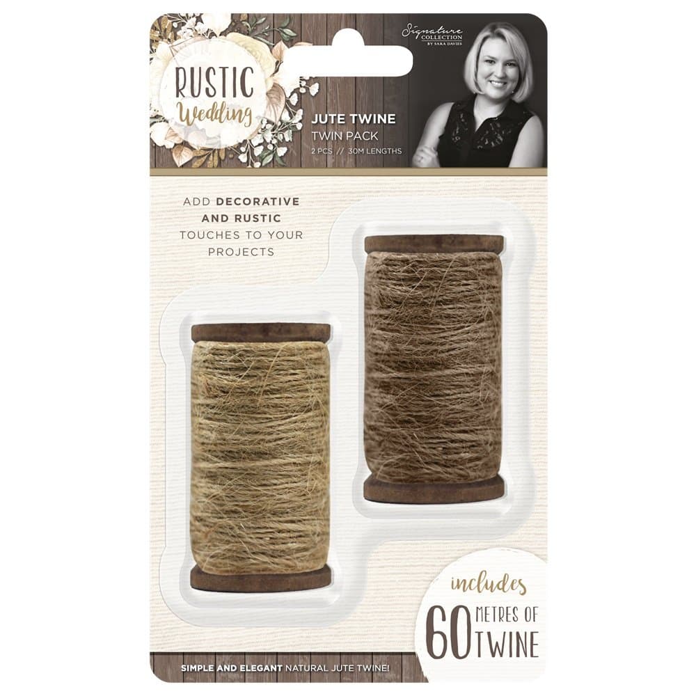 Sara Davies Rustic Wedding Signature Collection - Jute Twine (Twin Pack)