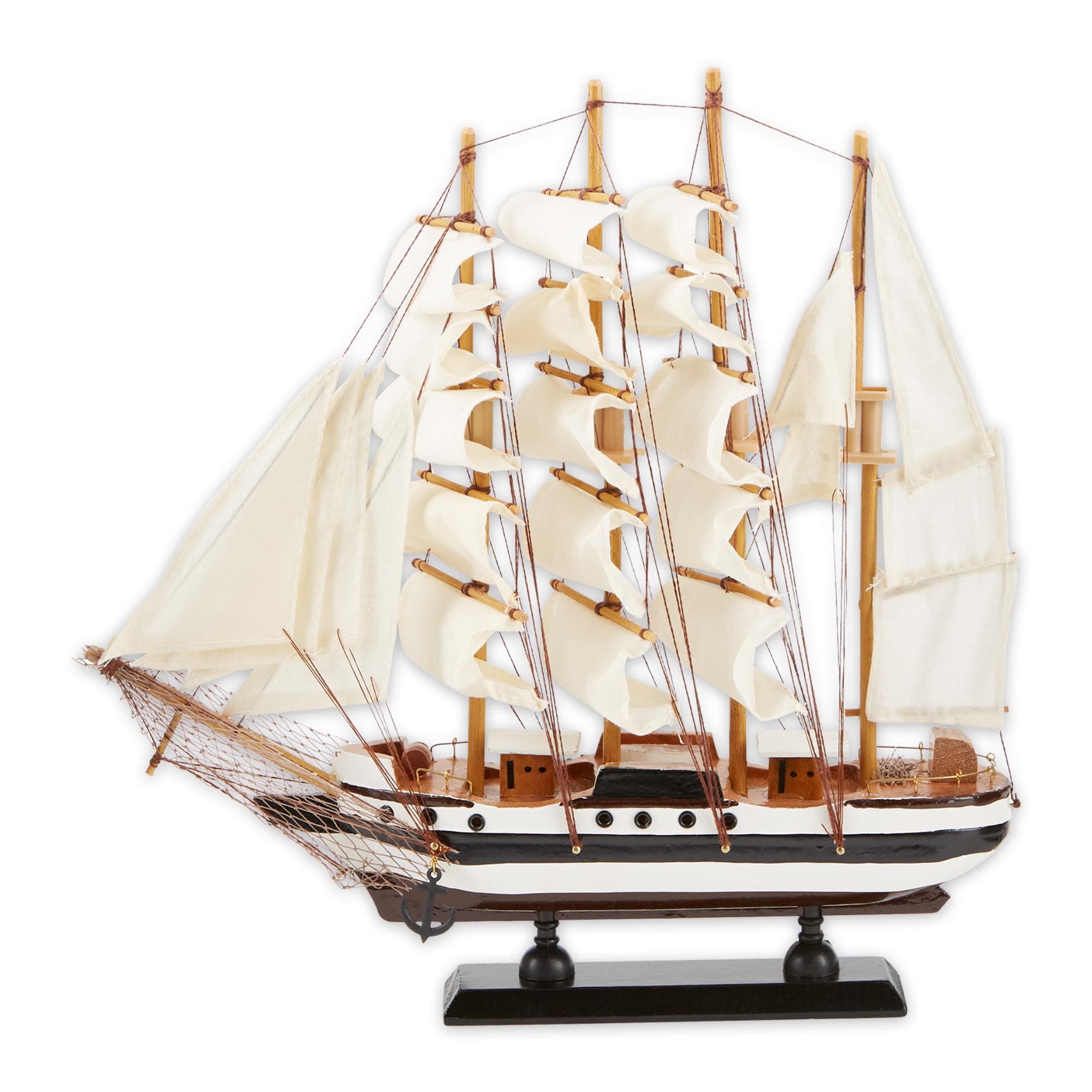 Zingz & Thingz Ahoy Collection Wooden Passat Ship Model, 13x2.75x12