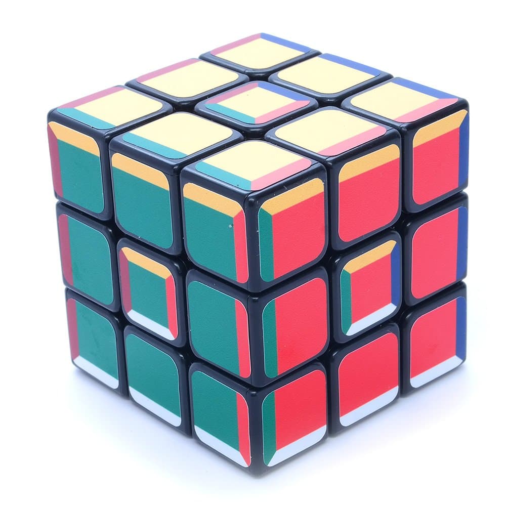 3x3x3 Super Pochmann Black Supercube Sticker Mod Twisty Puzzle Cube