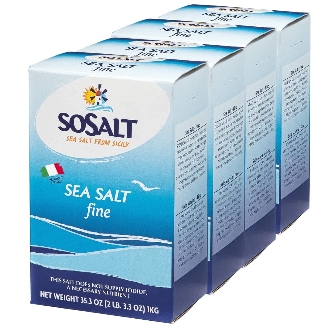 Fine Sea Salt, 4 Box
