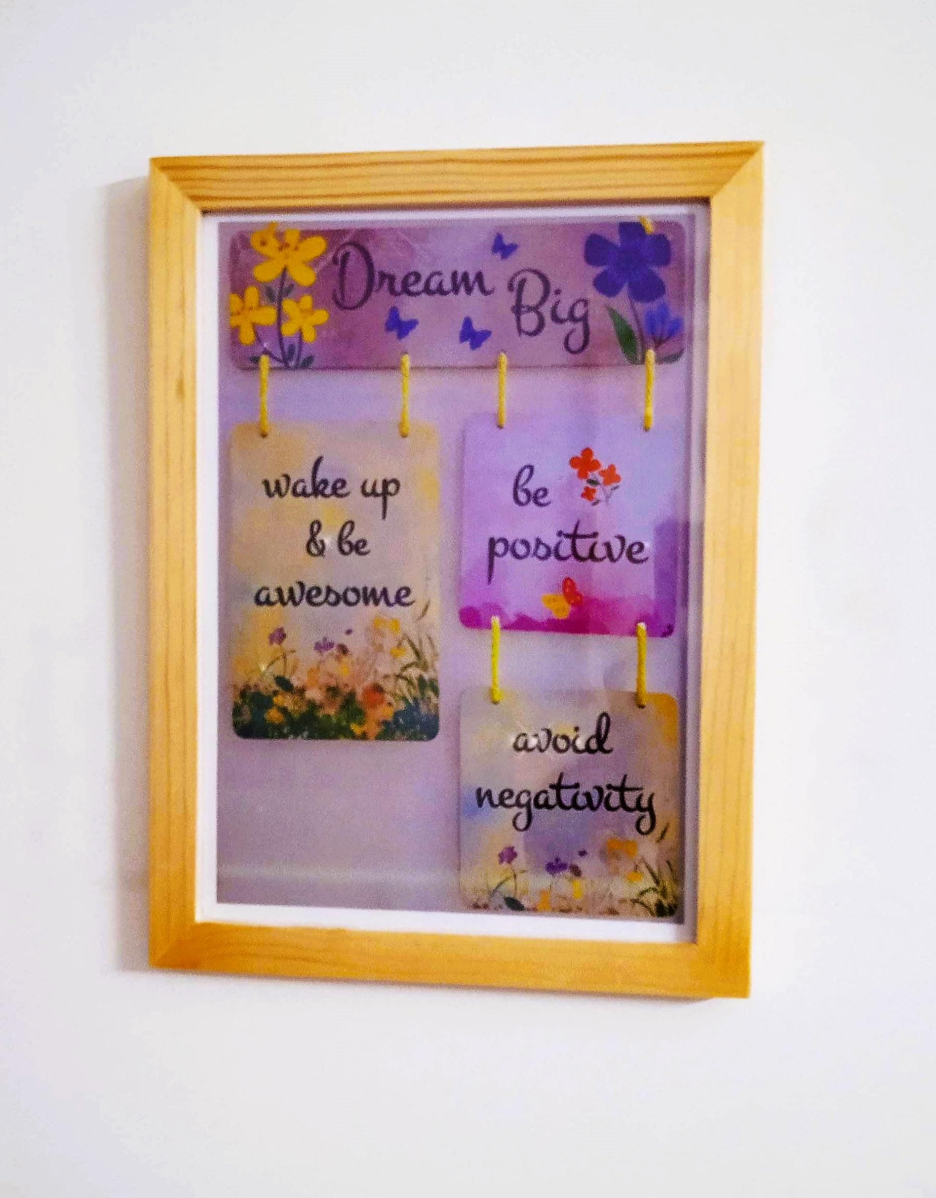 Designer Craft PINE WOODEN FRAME| A4 | Wall Photo Framing Collage for Living Room | Picture Frames Home NaturalWOOD | Wood grains reveal a visual pattern of relatively darker and lighter wood & Knots I