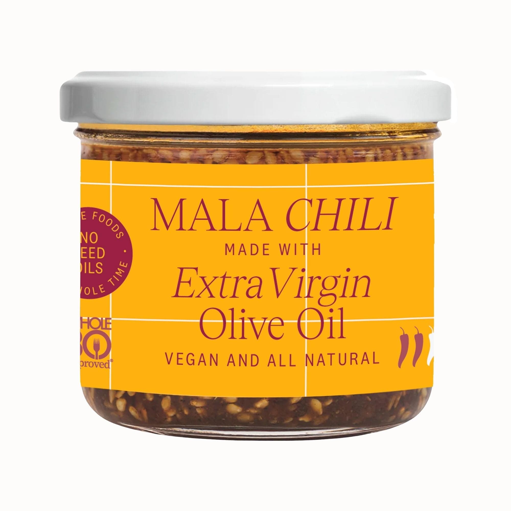 Mala Chili – Sichuan Peppercorns & Star Anise Spicy Oil | Seed Oil Free, Gluten Free & Vegan for Drizzling, Cooking, Dipping | Made with EVOO | 4.2oz