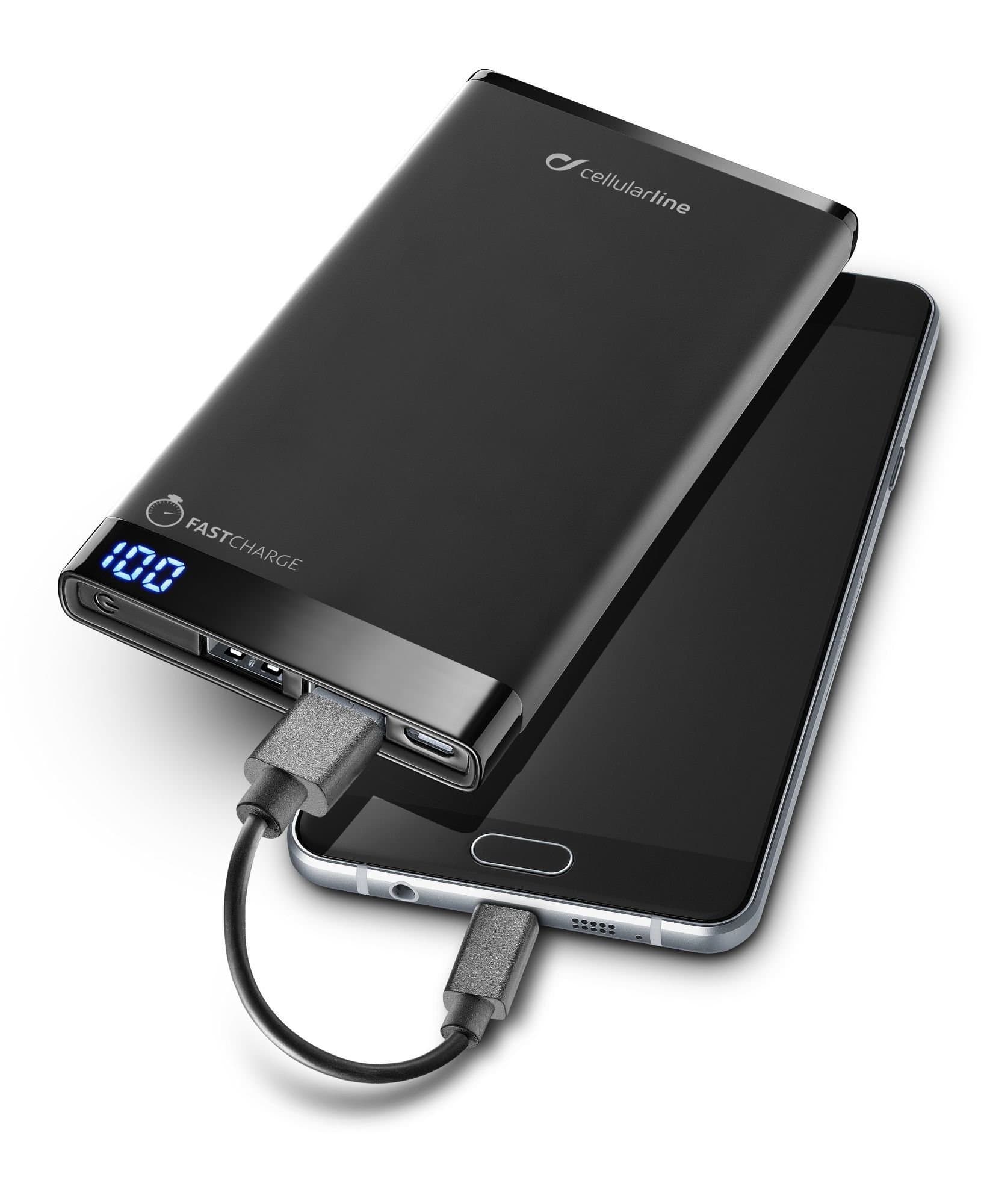 cellularline FREEPMANTA6000K Free Power Manta 6000 Portable Charger - Black