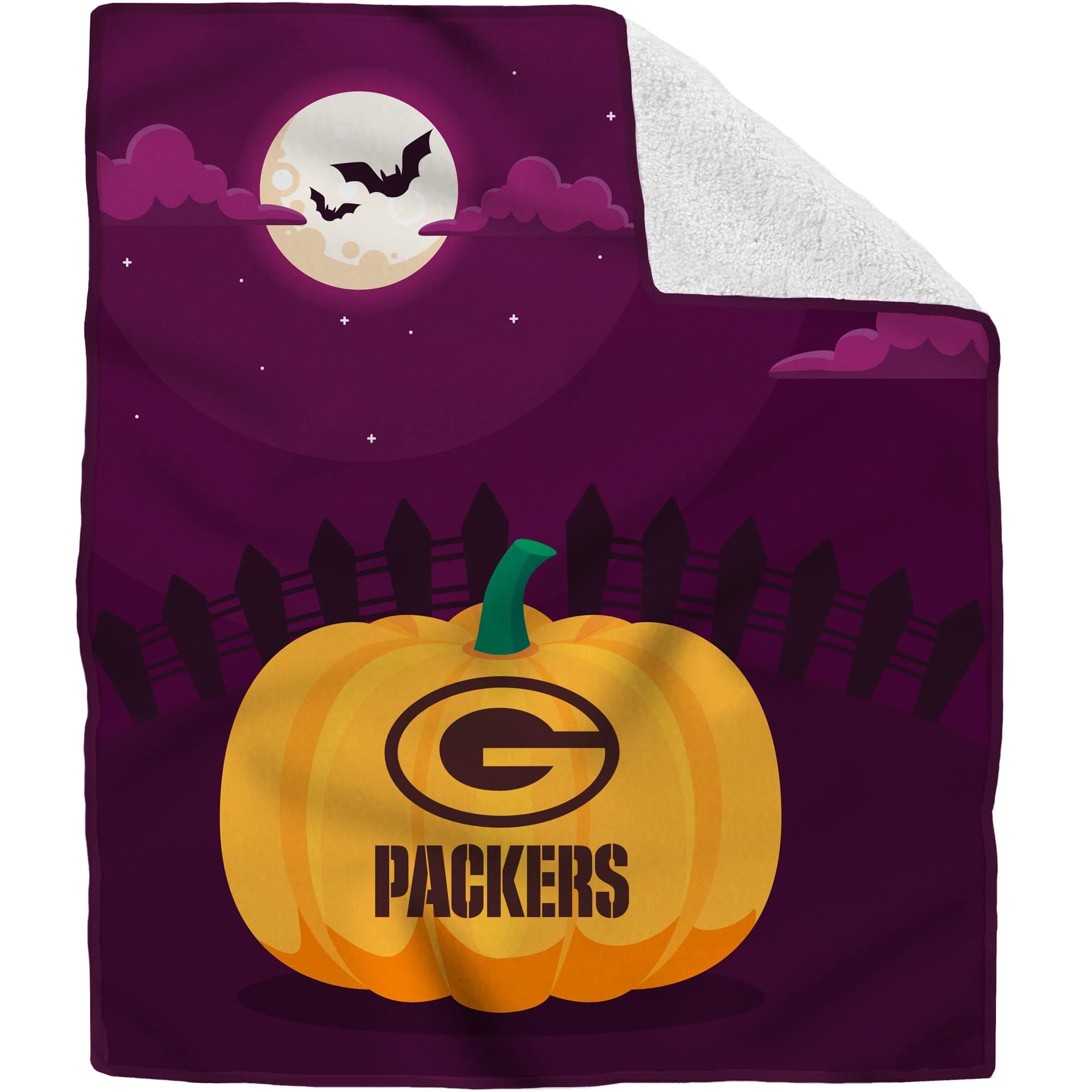 Pegasus Home Fashions NFL 60'' x 70'' Halloween Pumpkin Throw Blanket