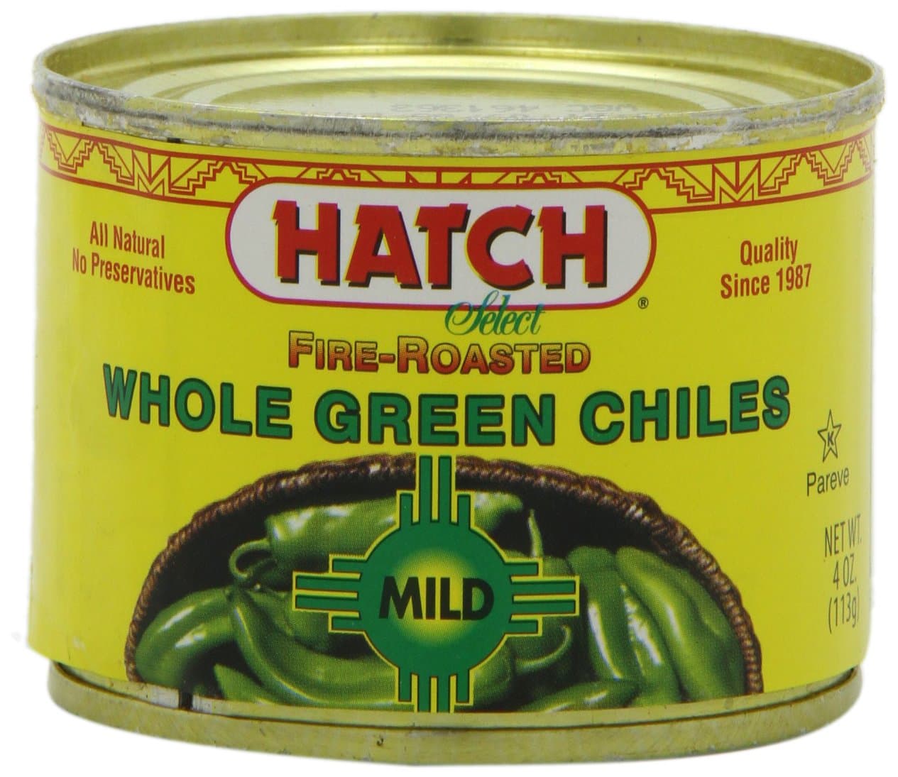 Hatch Chile Company Diced Green Chilies, Hot, 4-Ounce (Pack of 24)