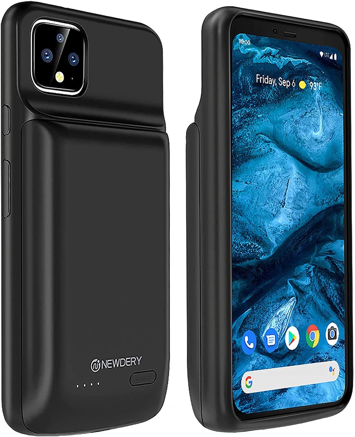 NEWDERY Battery Case for Google Pixel 4 XL, 10000 mAh Portable Protective Charging Case, Rechargeable Extended Battery Case, Backup Charger Case Compatible with Google Pixel 4XL(6.3 inch)