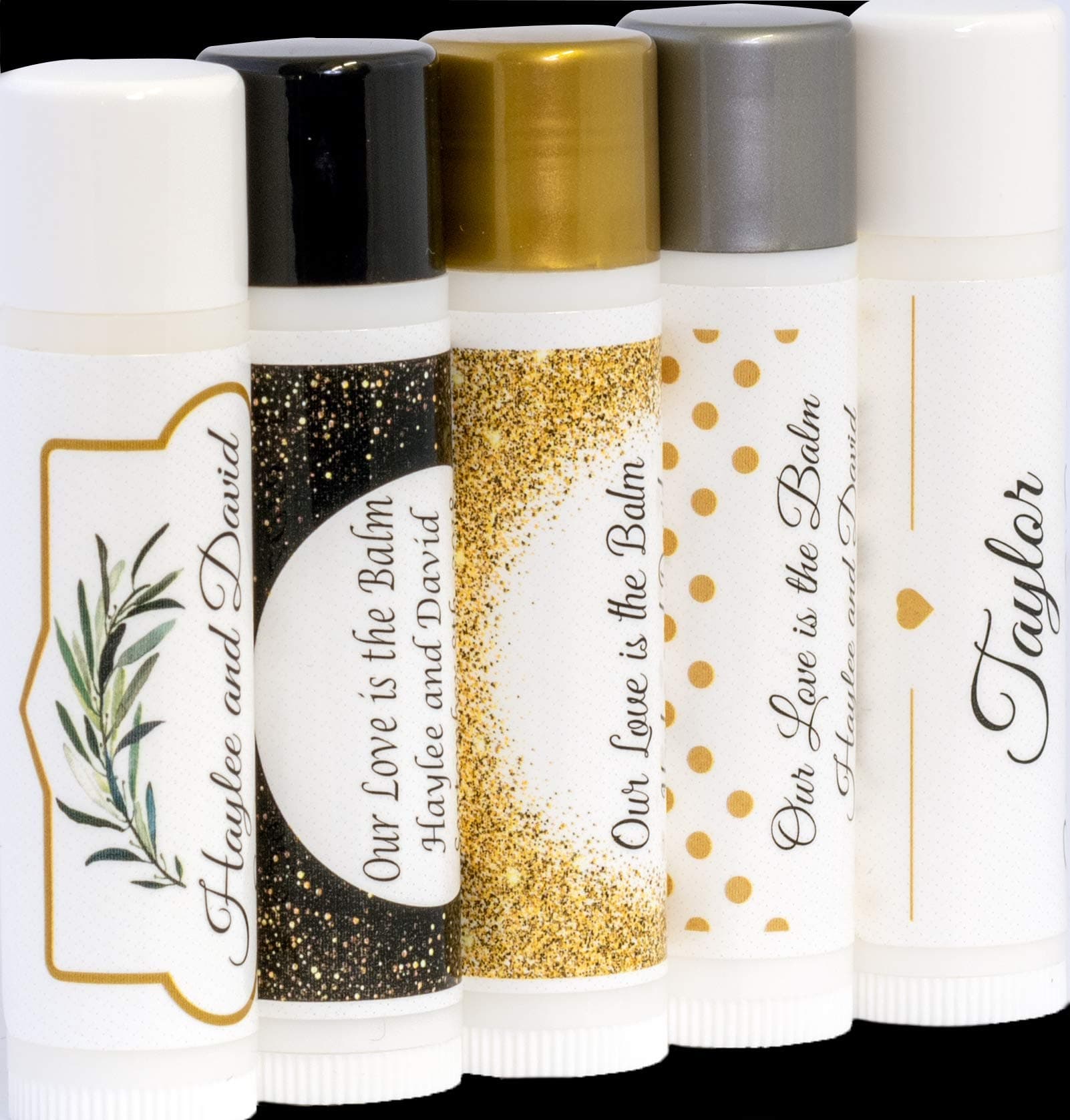 Wedding Favors Custom Label Lip Balm (Quantity 100 Tubes) $0.54 Cents Each/Promotional Product/Bulk Order/Free Art Work email Sales@lipbalmexpress.com with Questions