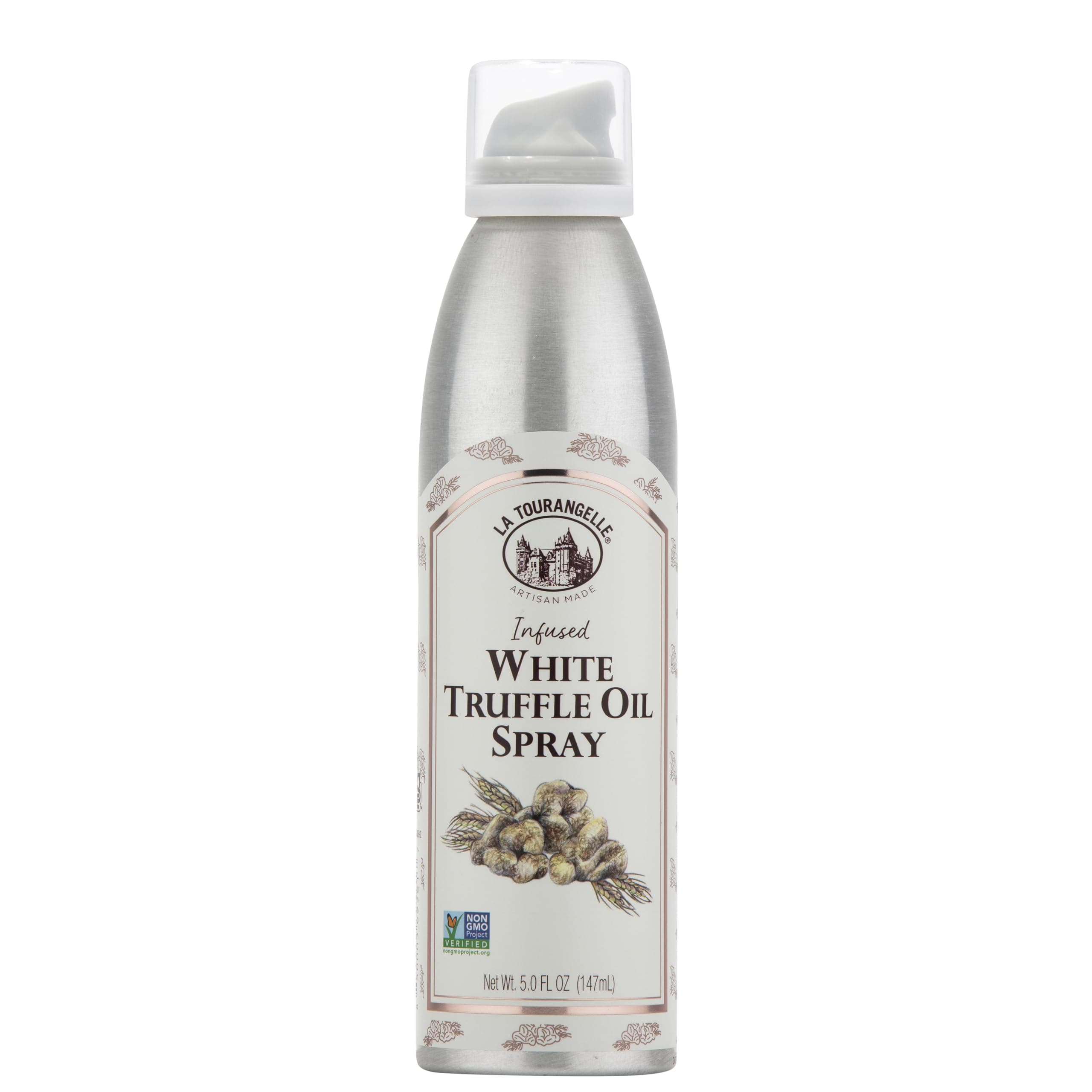 La Tourangelle, White Truffle Popcorn and Cooking Spray, Gourmet Flavor for Veggies, Pasta, Potatoes, Pizza, Marinades and Popcorn, 5 fl oz