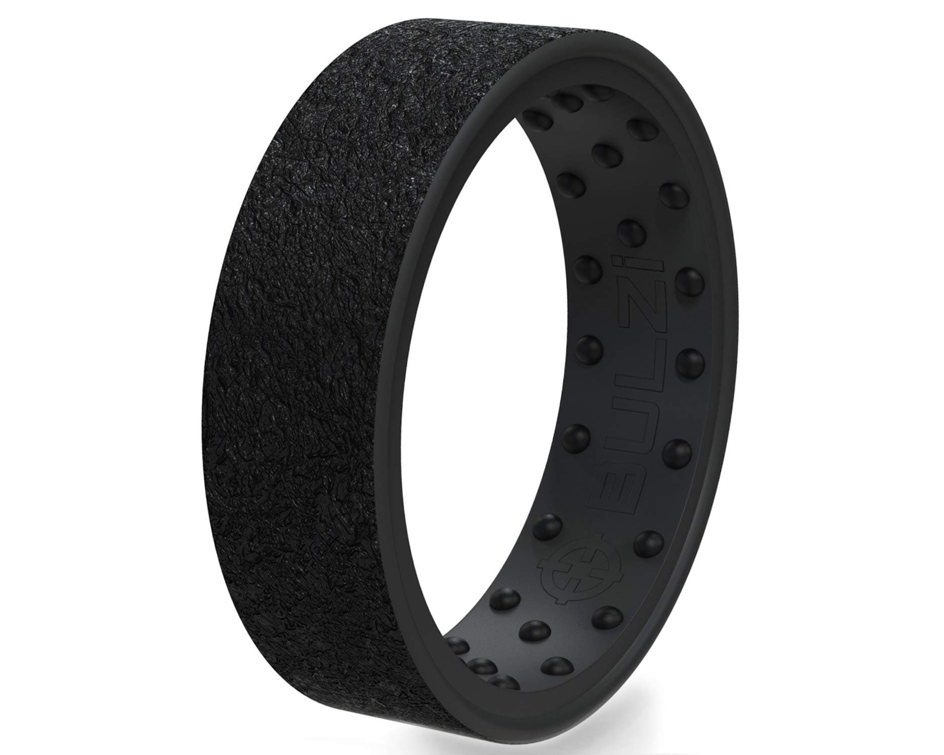 BULZi Wedding Bands, Massaging Comfort Fit Premium Silicone Ring with Airflow, Men’s and Women’s Rings, Breathable Flexible Work Safety Design